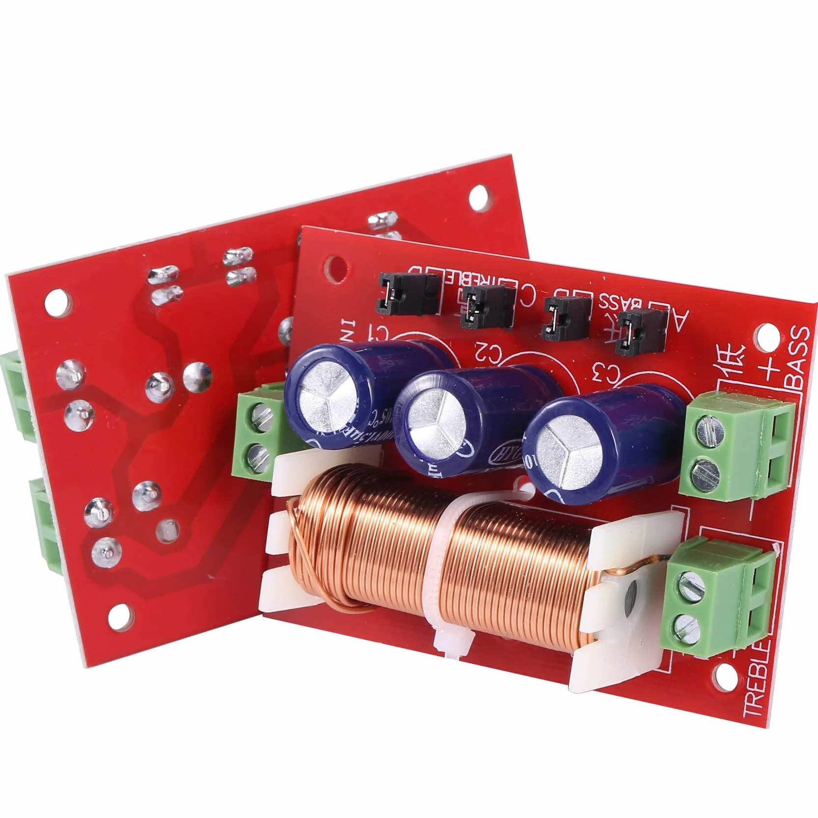 400W Haut-Parleur Crossover 2 Voies Filtre Diviseur de Fréquence pour 2-16Ohm