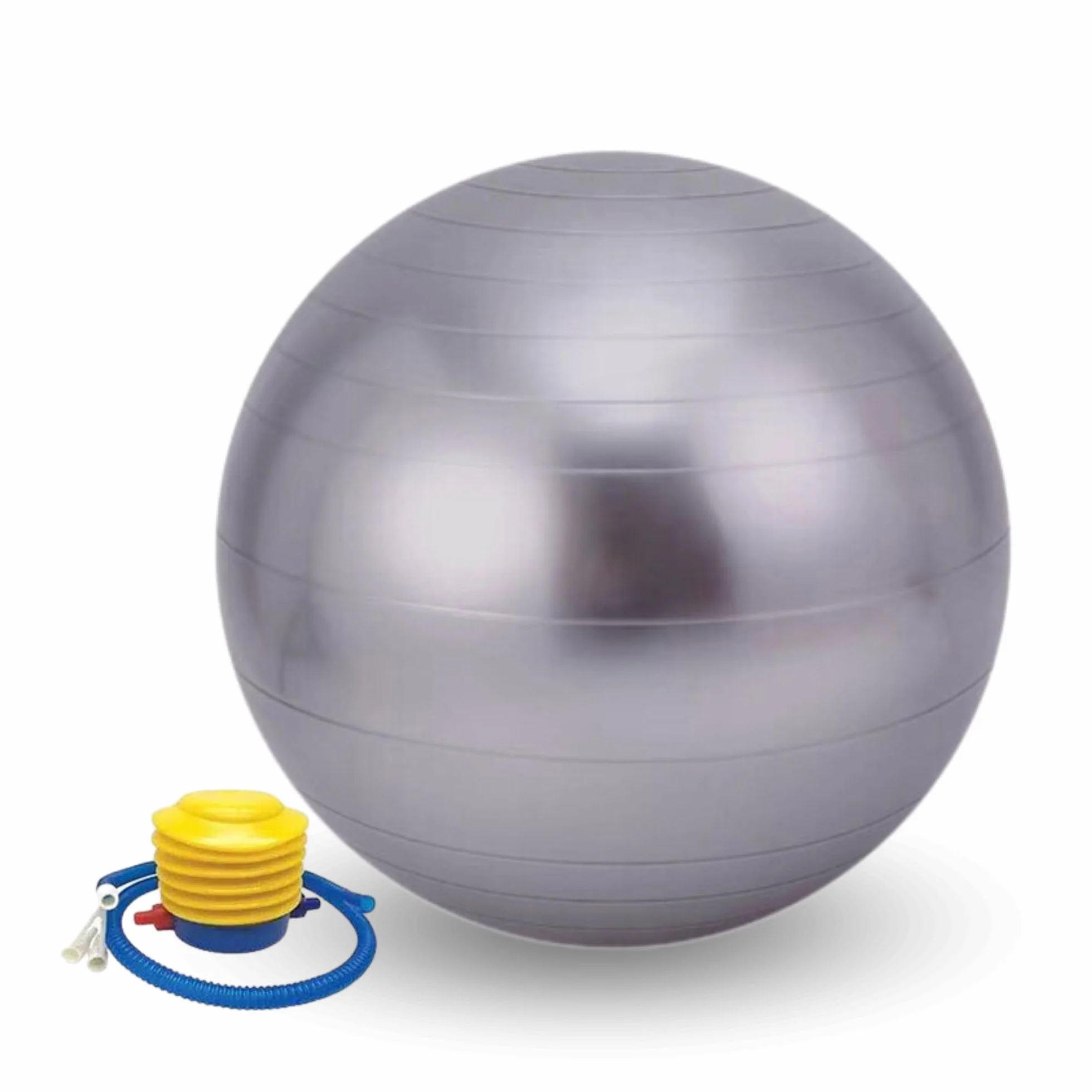 Ballon de Yoga 55 cm PVC Antidérapant Fitball avec Gonfleur