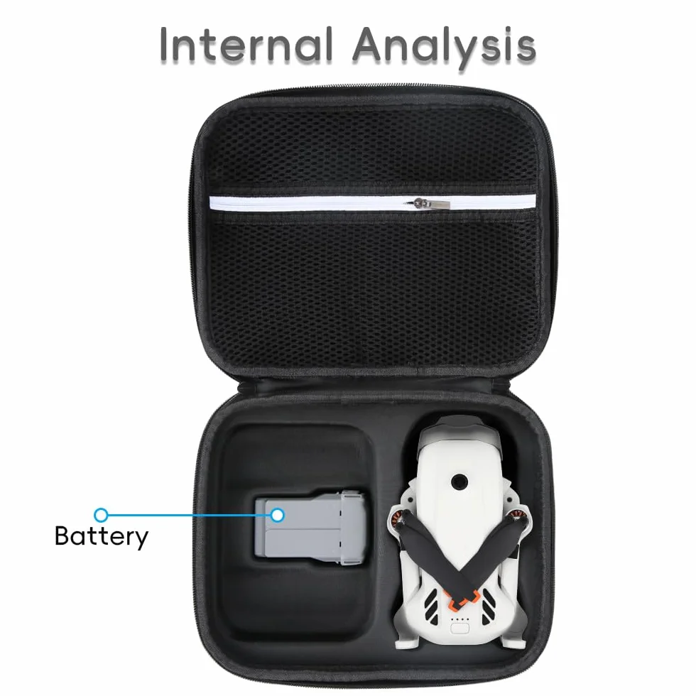Étui de transport rigide pour DJI Lito X1/Lito1, sac de rangement portable étanche en polyuréthane avec housse de protection de voyage et bandoulière, pour drone Lito X1 Lito1, batterie, télécommande