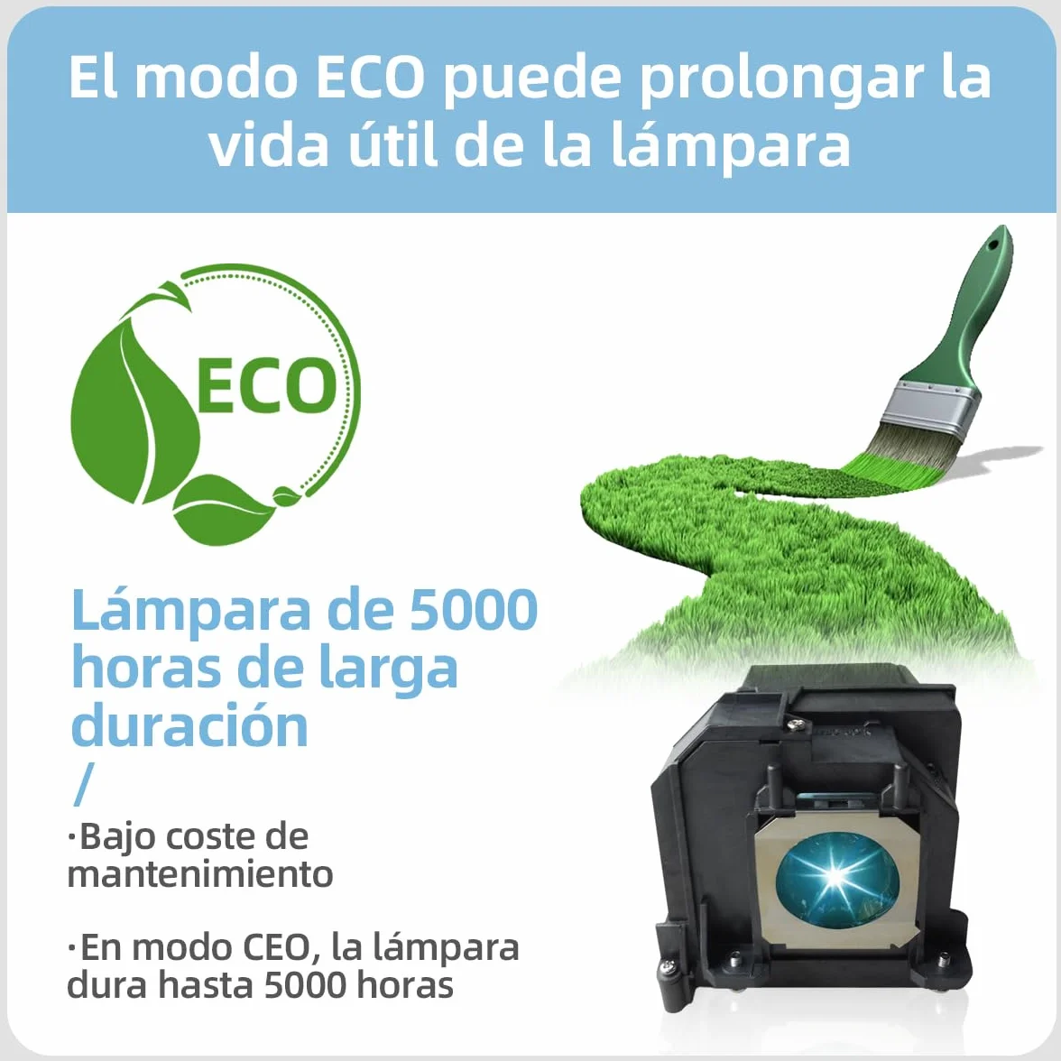 Lampe de Projecteur EL PLP71 compatible Epson eb-470 eb-475w eb-475we eb-475wi eb-475wie eb-480 eb-480e eb-485w eb-485wi eb-485we eb-1400wi eb-1410wi