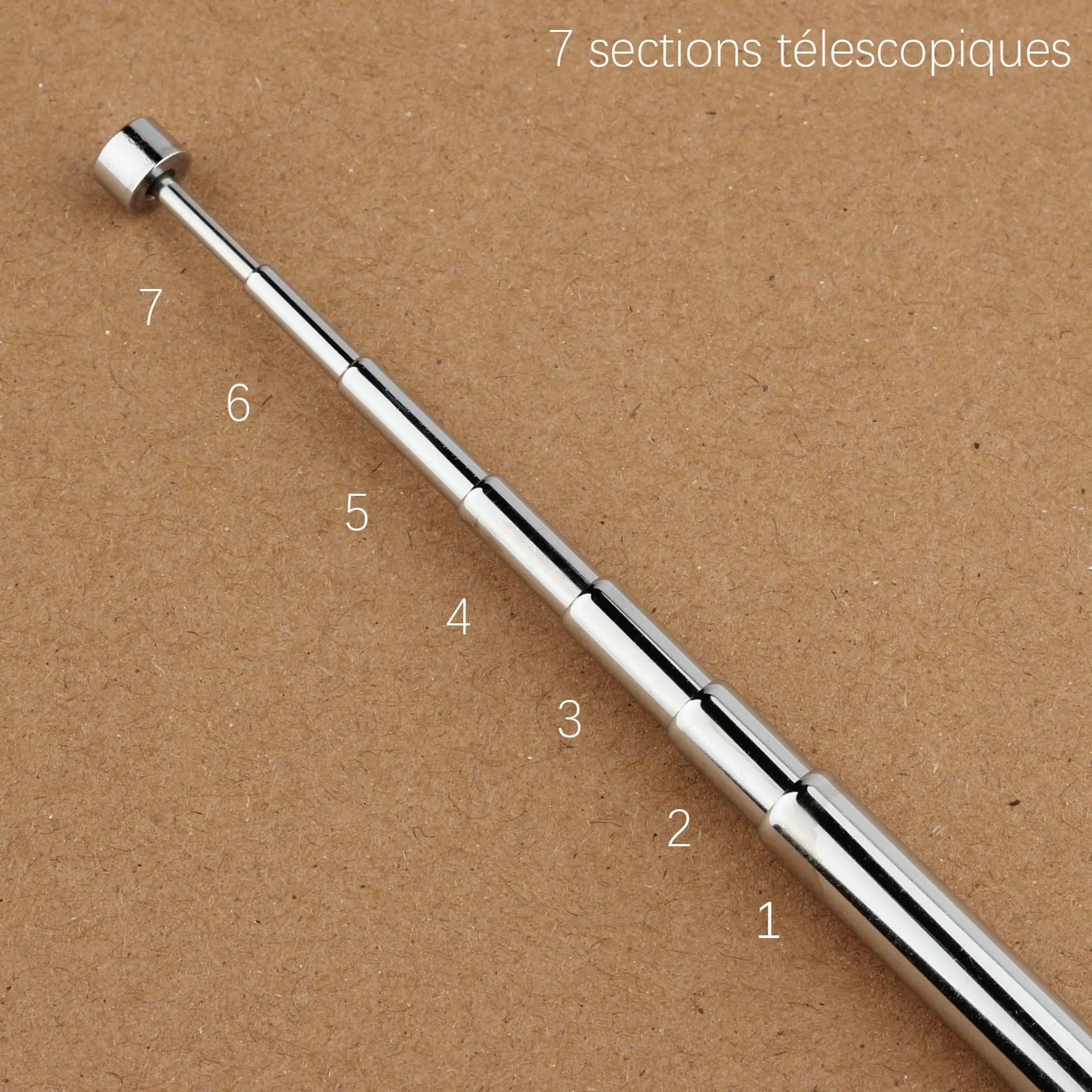 Haute qualité Antenne télescopique 7 Sections pour FM Radio/Dab