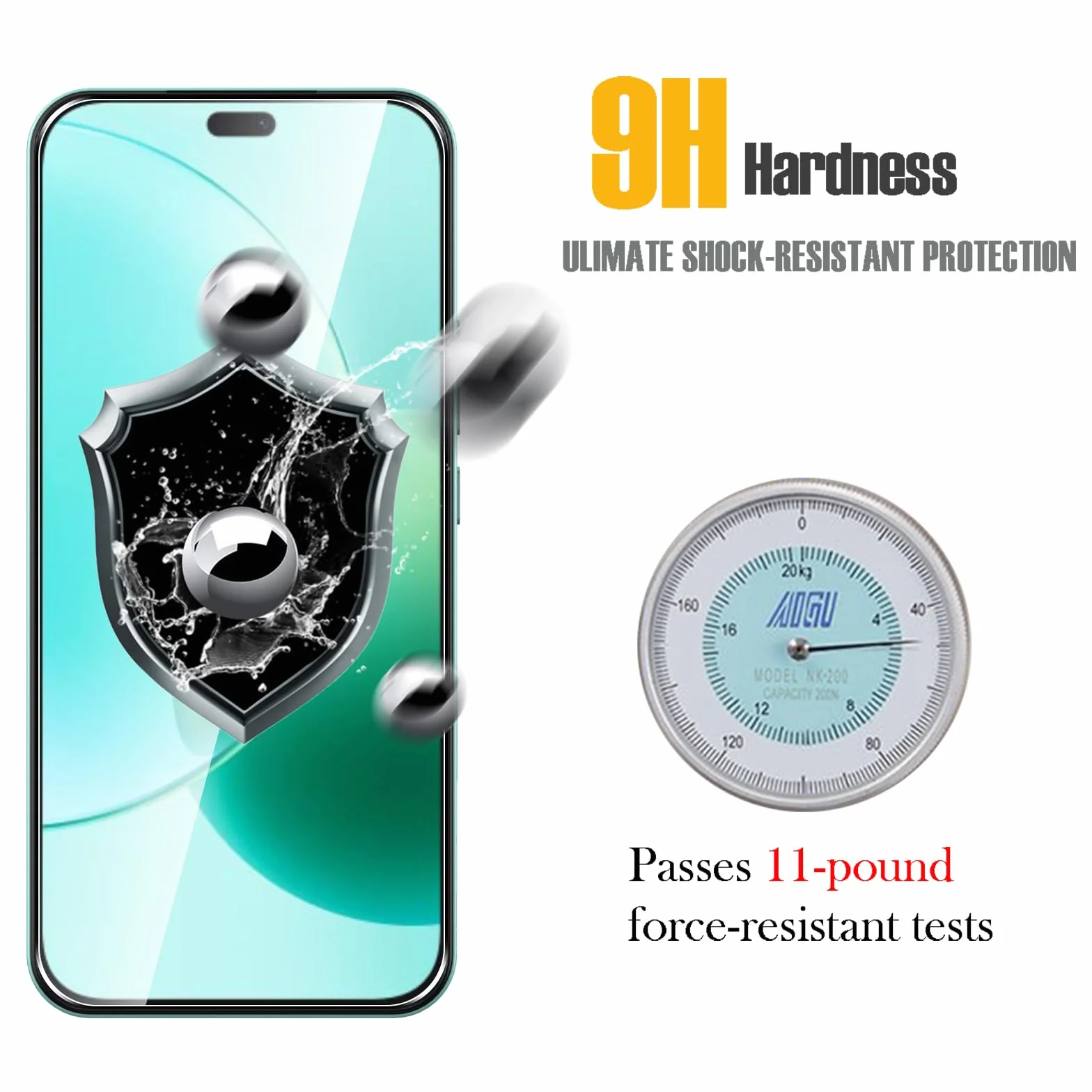 WFTE [Lot de 2 Verre Trempé pour Honor 400 Lite/Honor 200 Lite, 0,26mm Film de Protection D'écran avec Haute Transparence à 99%, Anti-trace Protecteur avec Dureté 9H Glass