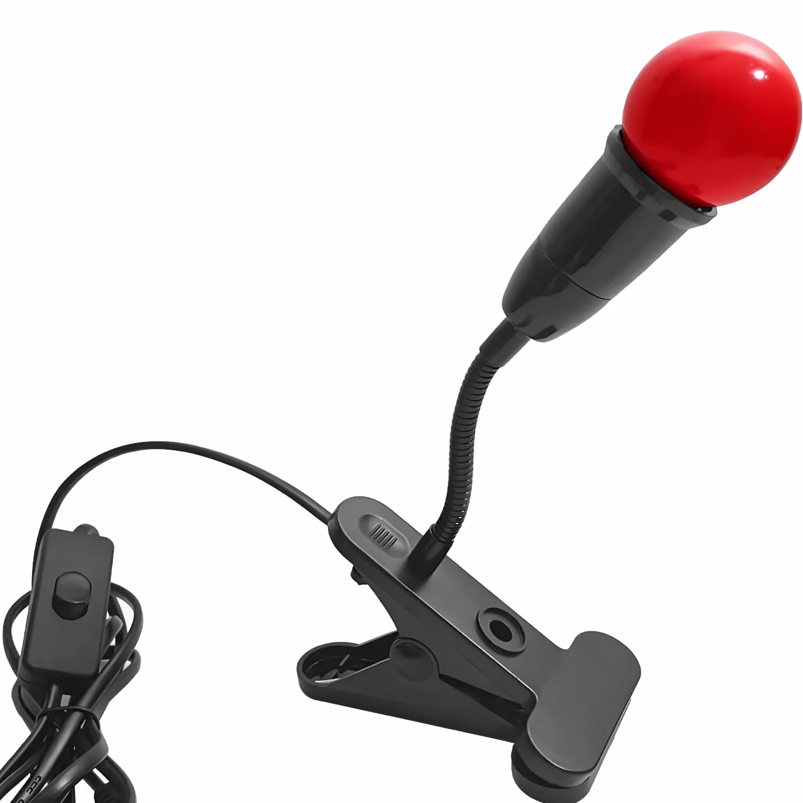 eTone Dunkelkammer SafeLight, Rote LED-Schreibtischlampe mit Clip, 360 Grad einstellbar, geeignet für Die Verarbeitung Von S/W-Film und S/W-Druckpapier (1W)
