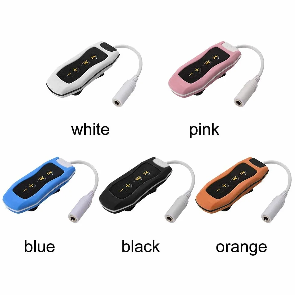 Lecteur MP3 IP68 Étanche USB 2.0 Rechargeable Natation Course Clip