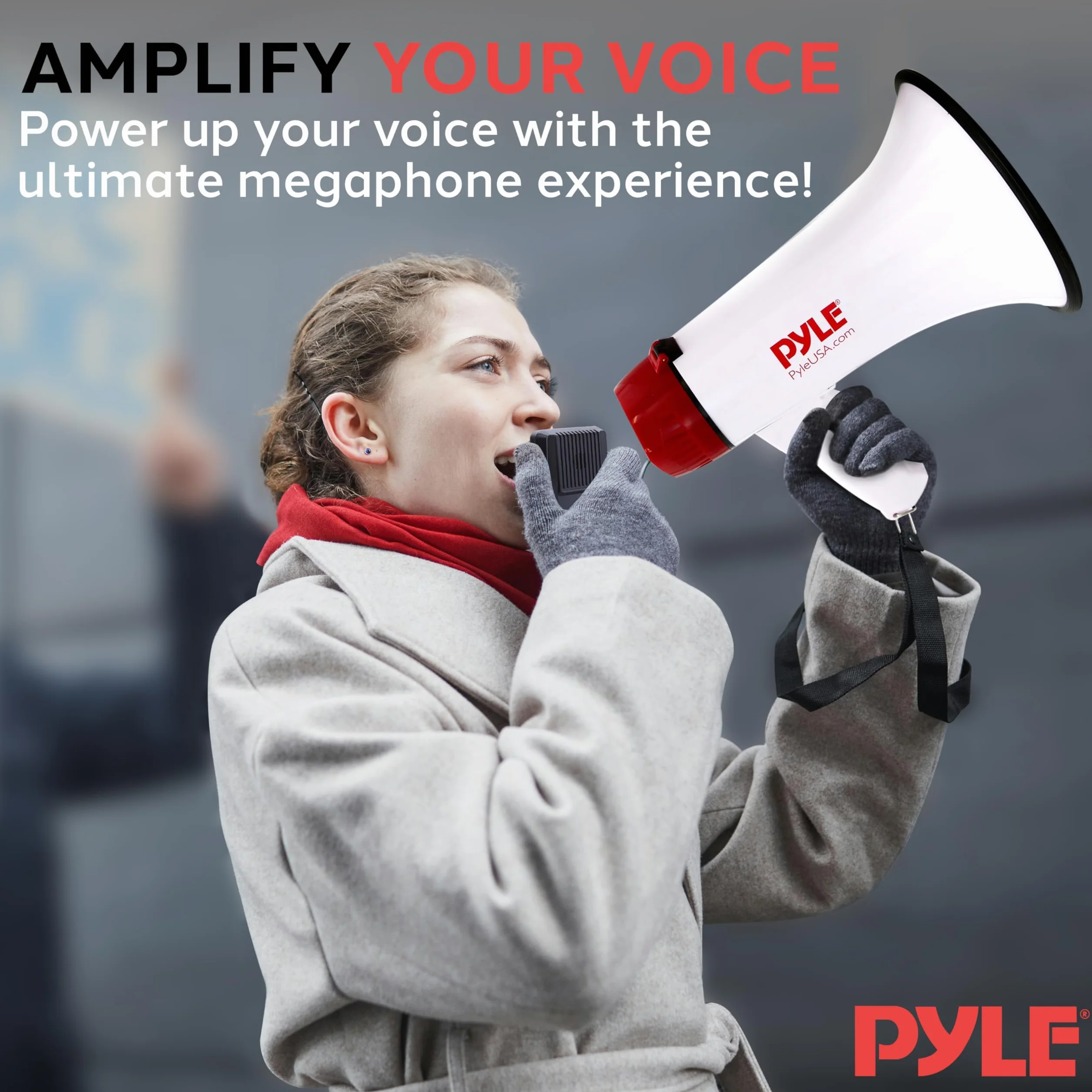 Pyle Mégaphone Porte-Voix avec Sirène