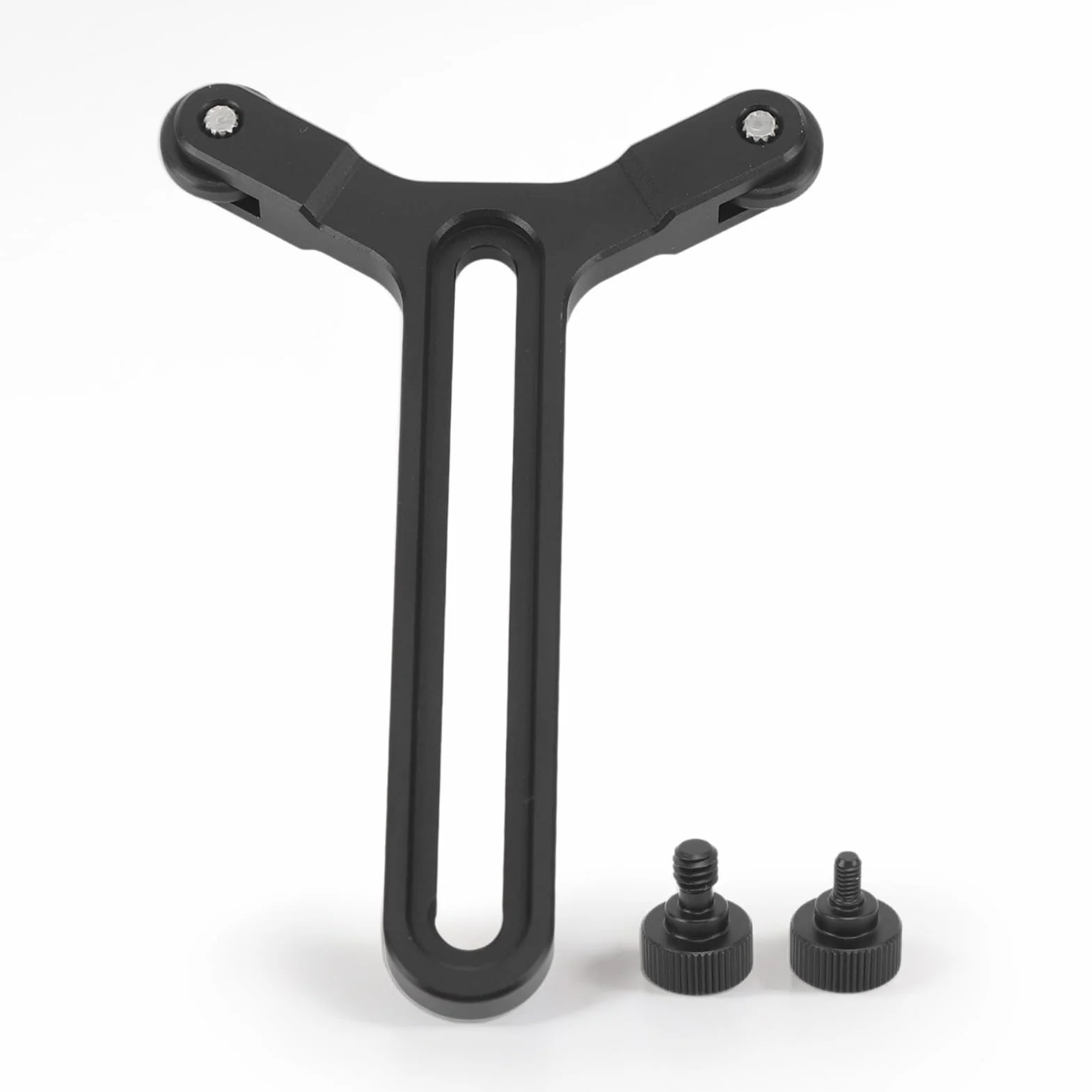 Support en Y avec roues doubles, système de support d'objectif avec vis coulissante de 6,35 mm, pour DJI Ronin S SC et plaque de stabilisation à dégagement rapide