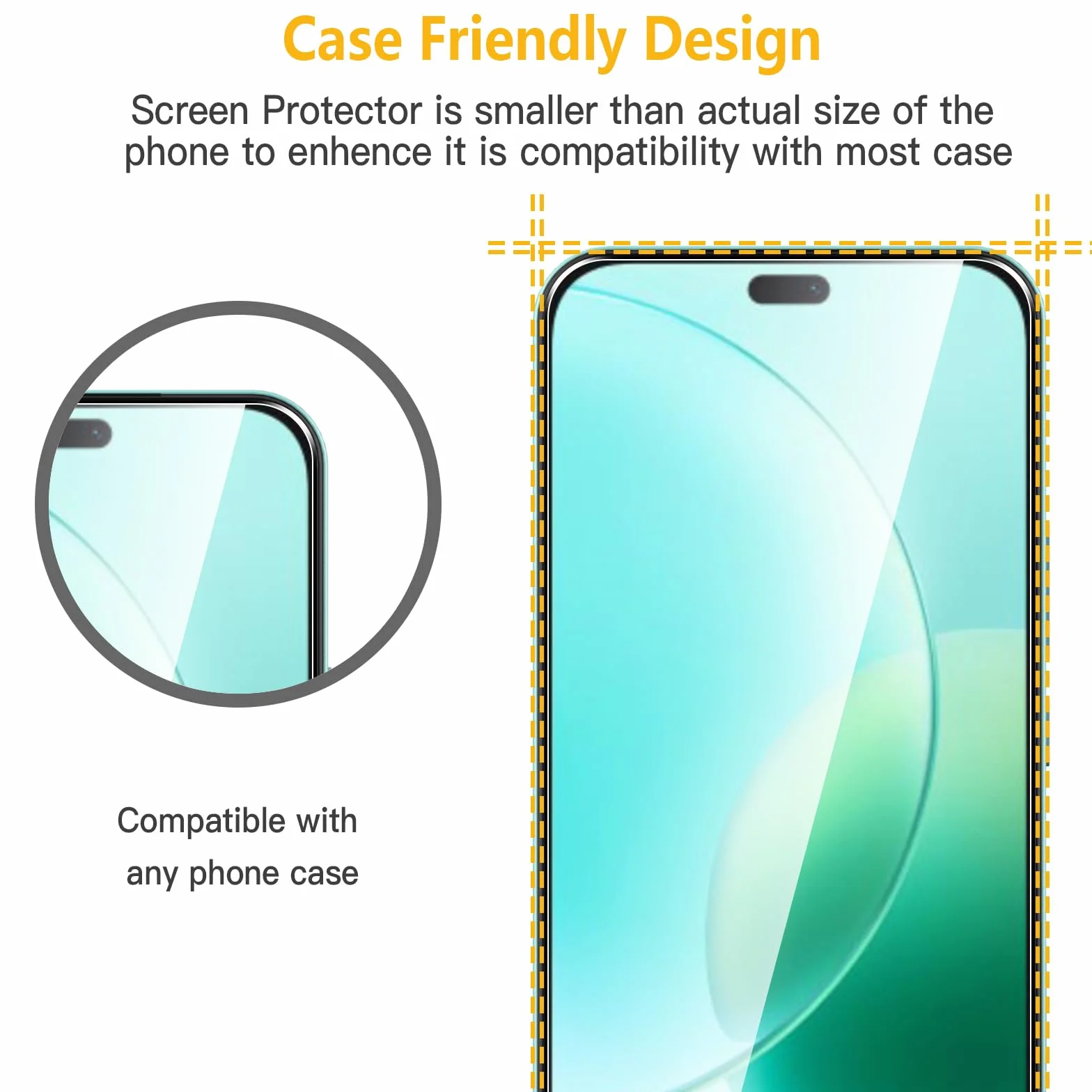 WFTE [Lot de 2 Verre Trempé pour Honor 400 Lite/Honor 200 Lite, 0,26mm Film de Protection D'écran avec Haute Transparence à 99%, Anti-trace Protecteur avec Dureté 9H Glass