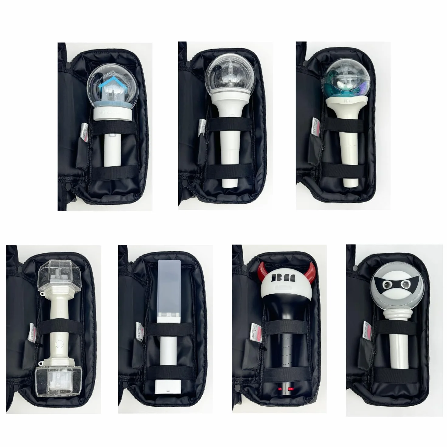 Light Stick Pouch for Kpop Fans with Adjustable Strap and Soft Protection