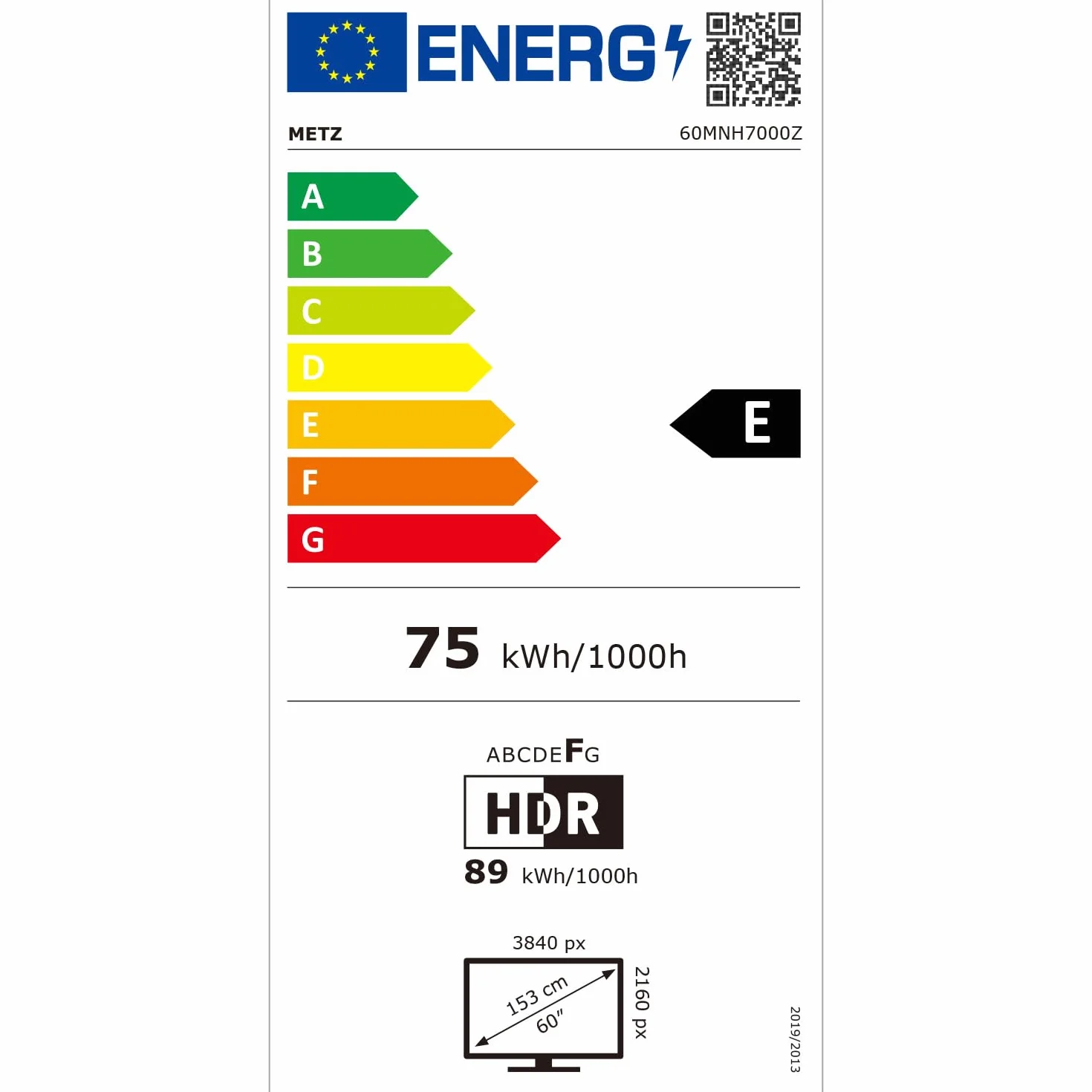Metz Mini LED TV 60 Pouces 4K, QLED, Television Google TV Local Dimming Dolby Atmos Dolby Vision MEMC HDR 10+ Bluetooth Eye Care HDMI Tuner DVB-T/T2/C/S/S2 CI+ (MNH7000Z, 2026 Nouveau Modèle)