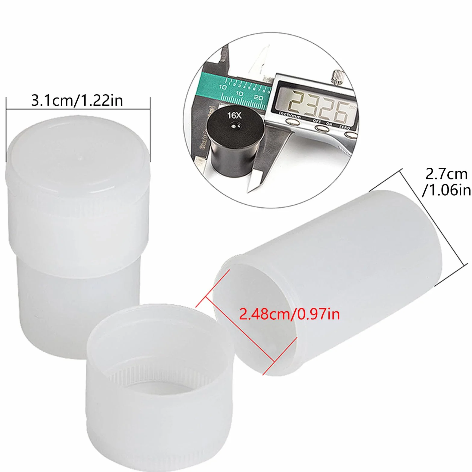 Boîte de protection pour oculaire de microscope - Rangement et transport