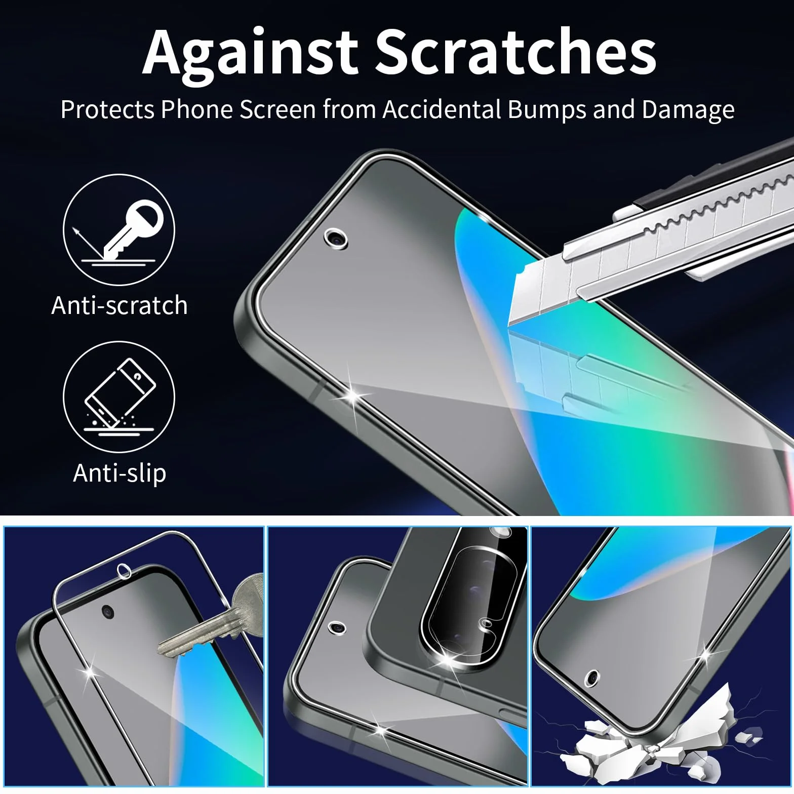 Verre Trempé Pour Google Pixel 10, [3+3 Pièces] Vitre Protection écran Protection Camera, 9H Dureté Ultra HD Anti Rayures Film Protection écran, Avec Outil D'alignement Facile