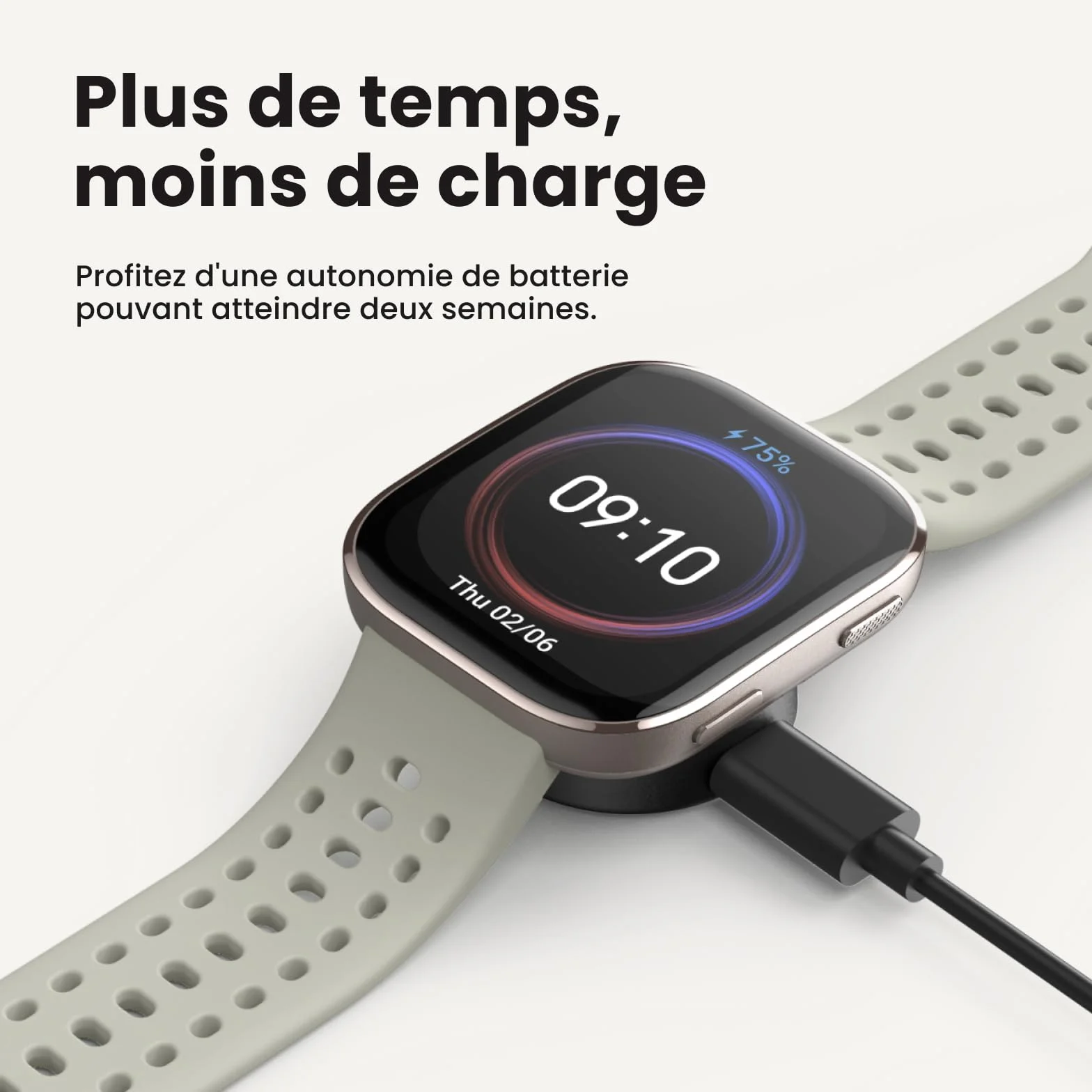 Amazfit Bip 6 Smartwatch 46mm, Batterie 14 Jours, AMOLED 1,97", GPS avec Cartes, IA, Appels Bluetooth, Suivi Santé et Sommeil, 140+ Modes Sportifs, Étanchéité 5ATM, Noir