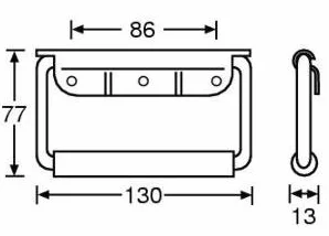Adam Hall Hardware 3443blk – Poignée Rabattable à ressort Noir