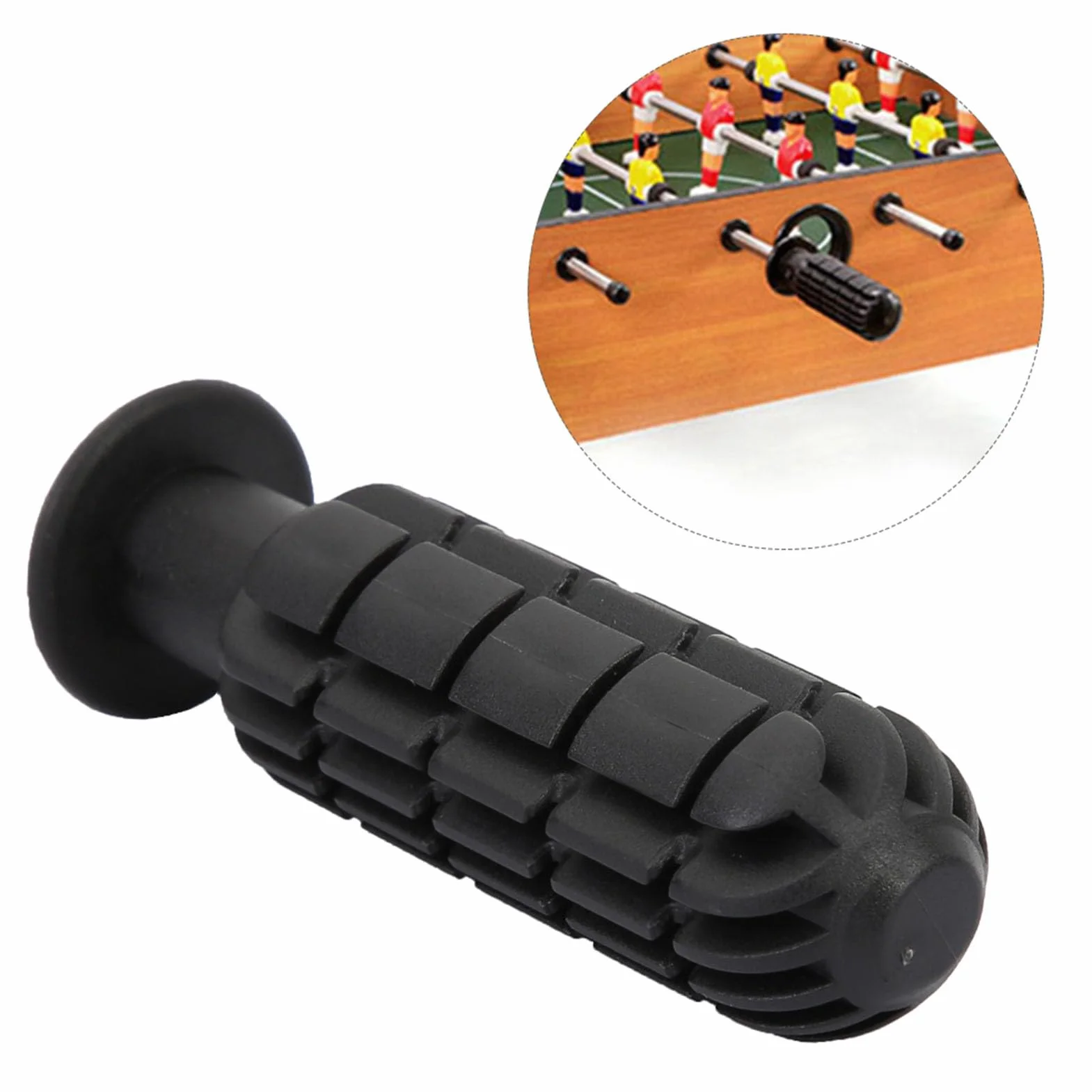 Yosoo Health Gear Poignées de Rechange Babyfoot Plastique Noir 1,3 cm Lot de 8