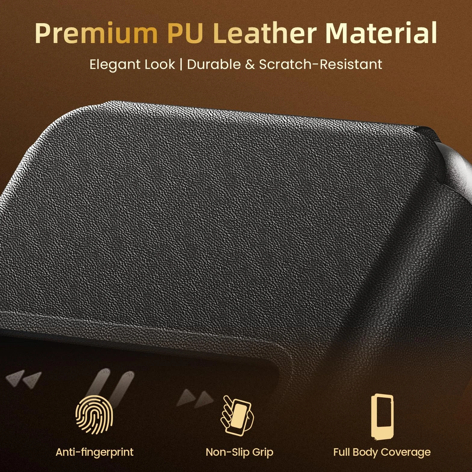 Étui de protection en cuir synthétique pour lecteur de musique Hi-Fi portable H20 Pro, résistant aux chocs et durable, noir
