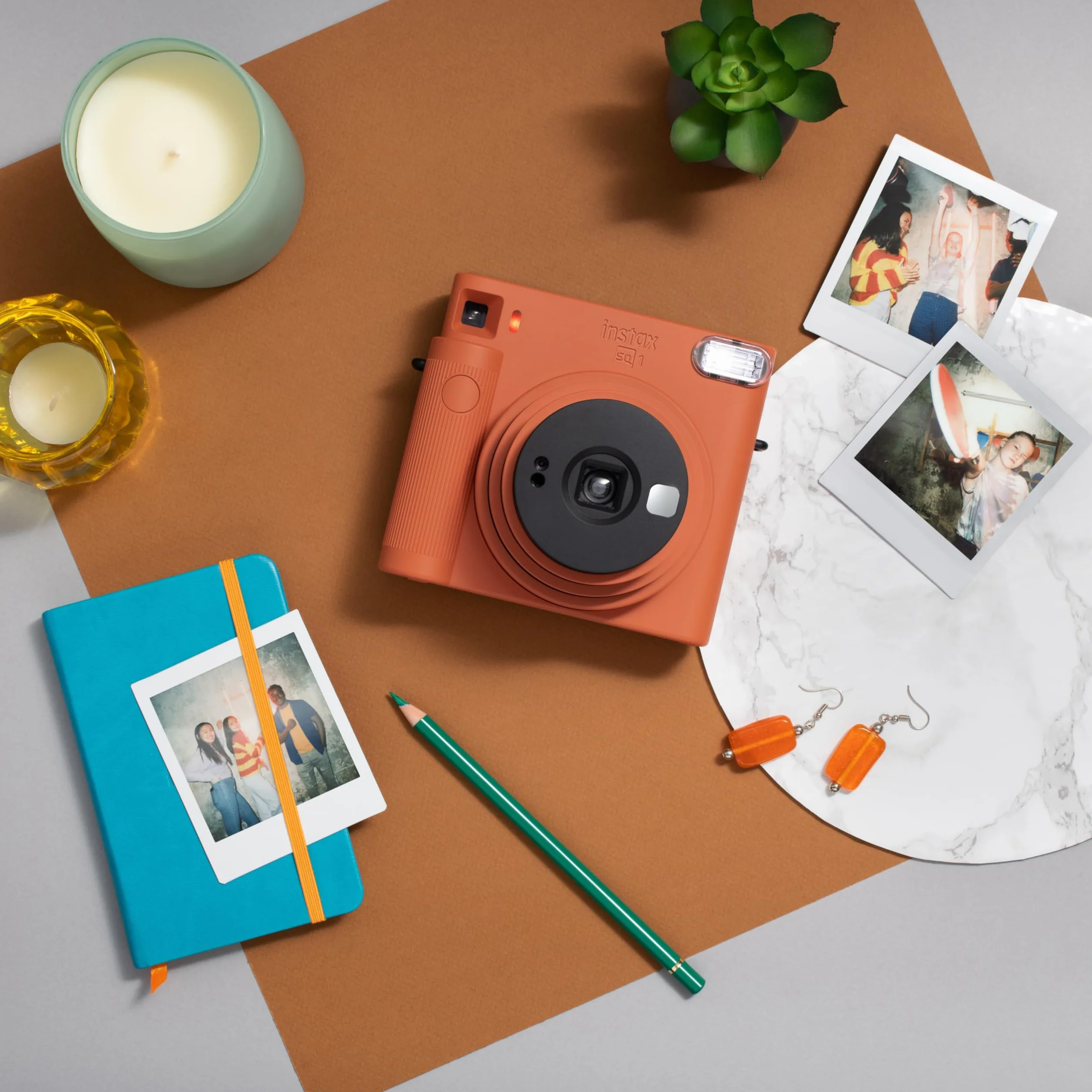 Instax Square SQ1 Instant Camera, Terracotta Orange
