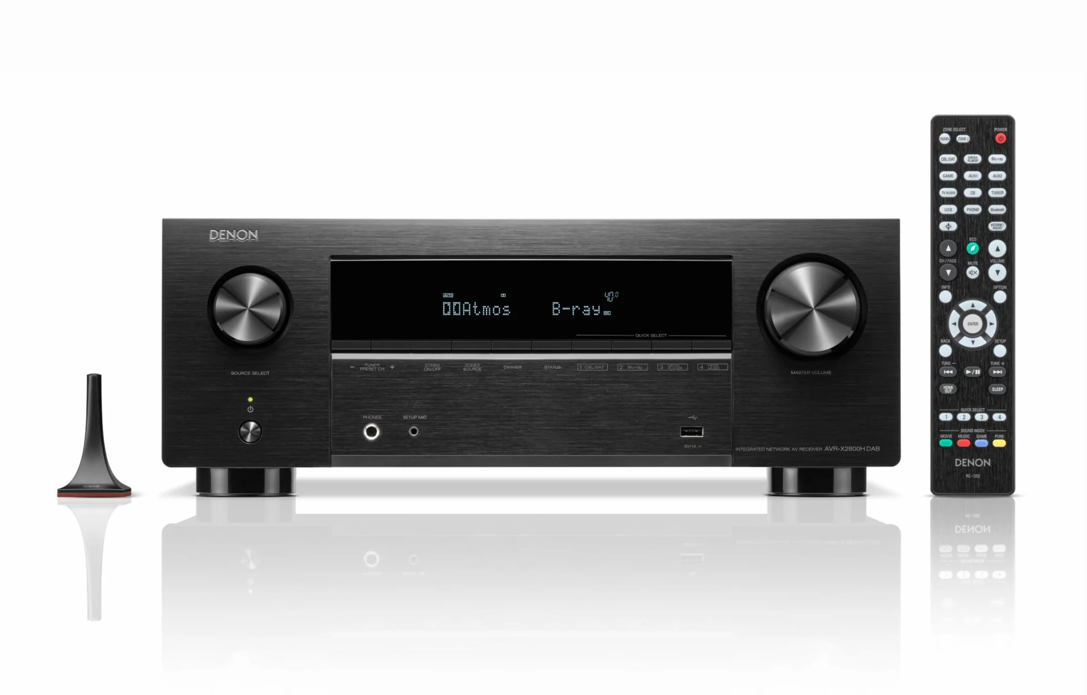 Denon AVR-X2800H Amplificateur AV Home Cinéma 7.2 Canaux 150W HDMI 8K Dolby Atmos DTS:X Noir