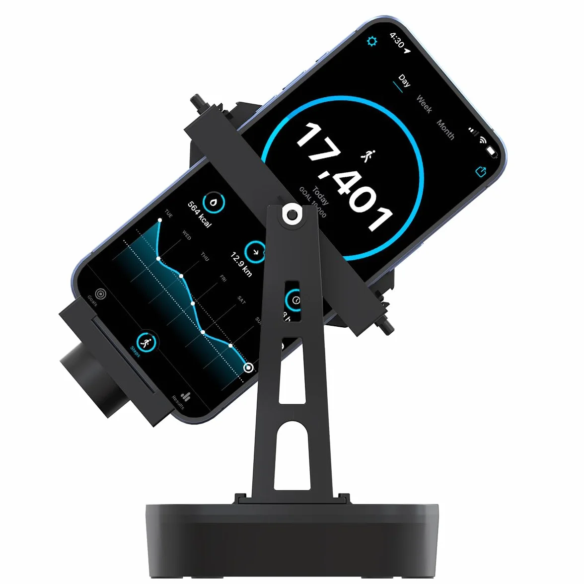 Accessoires de Balançoire pour Téléphone Portable Podomètre Marche Fonction d'arrêt chronométrée Deux Postures d'oscillation