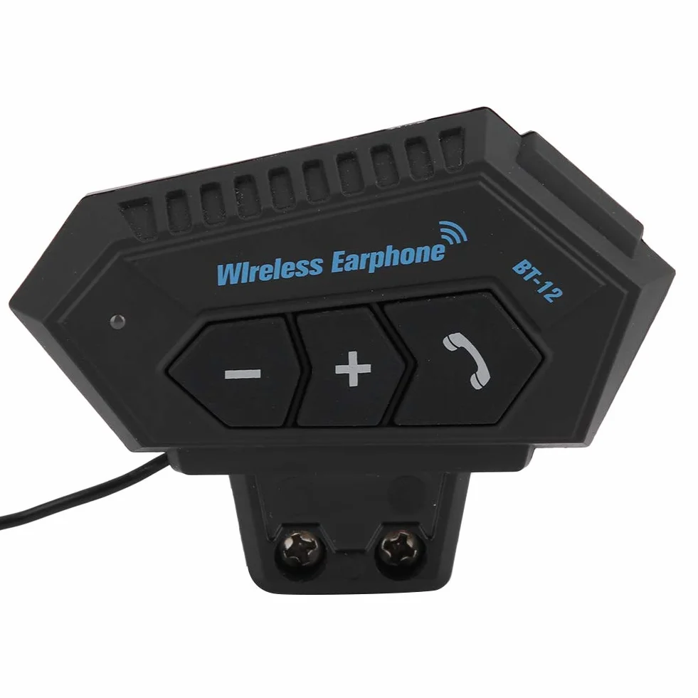 Intercom Moto, BT12 V5.0 + EDR/CSR Casque Bluetooth de Moto, Casques Bluetooth Haut-parleurs Soutien Appels Mains Libres