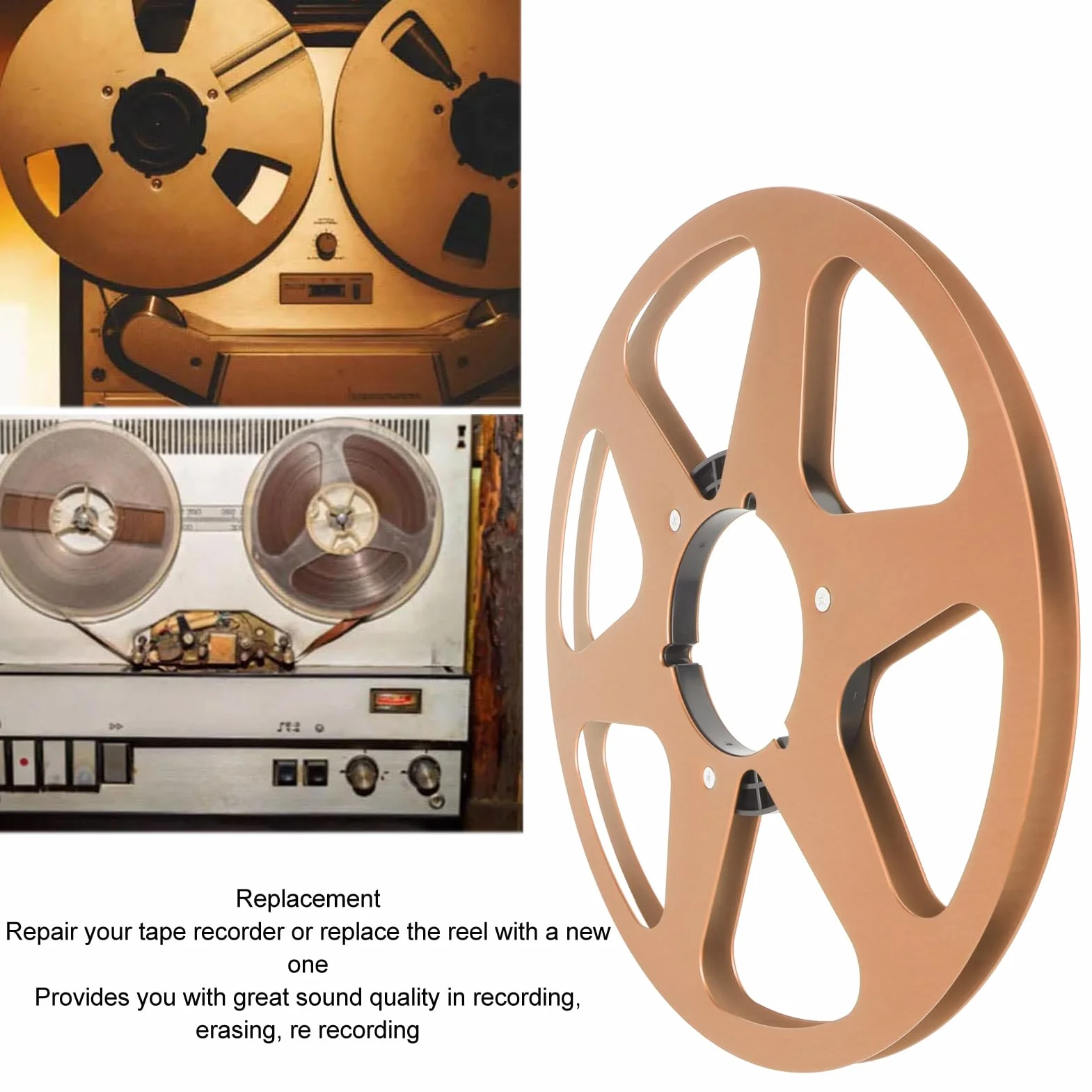 Nab Take Up Reel to Reel Tape, 10.5 Pouces Aluminium Open Reel Audio Accessoire pour Studer
