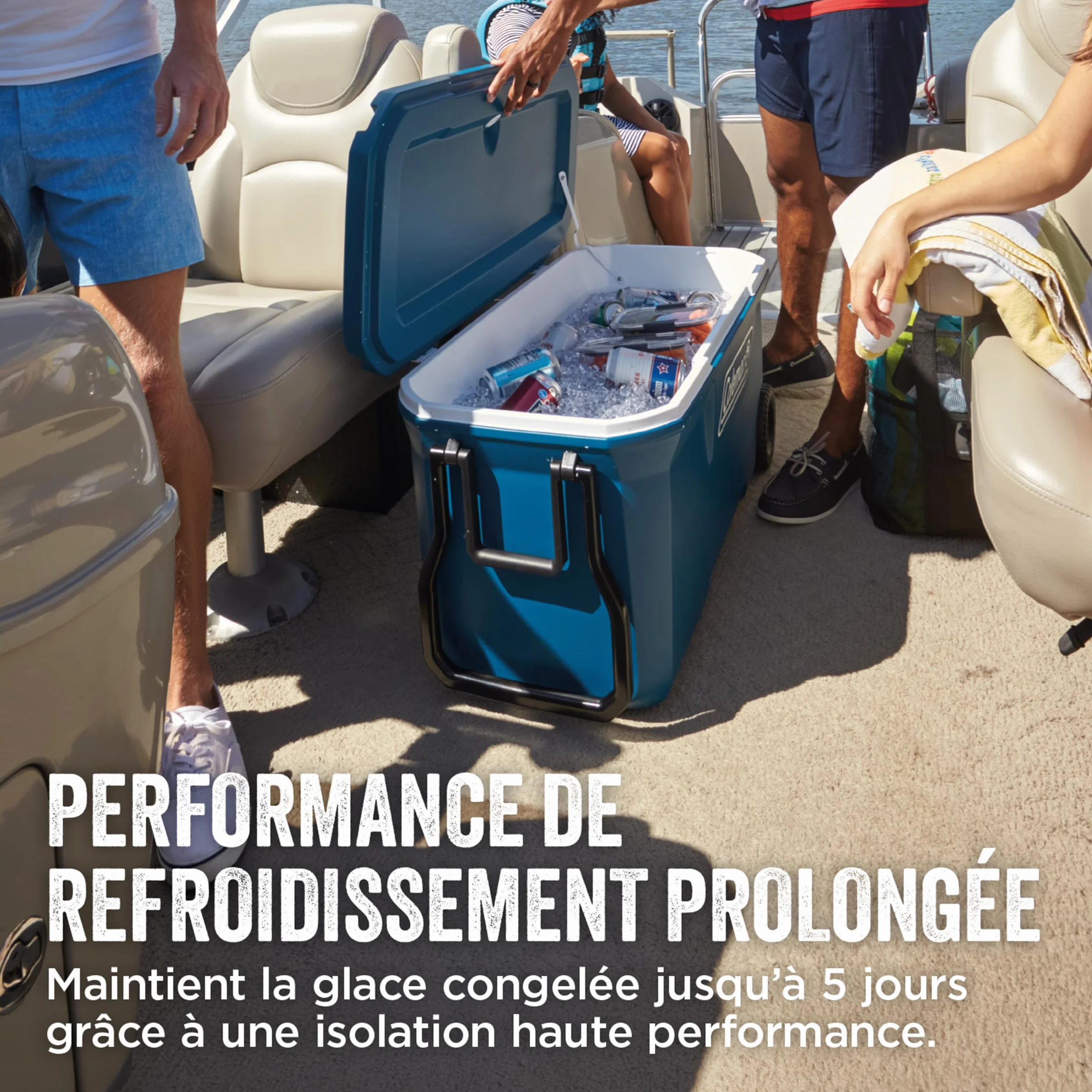Coleman Xtreme 100QT glacière à roulettes