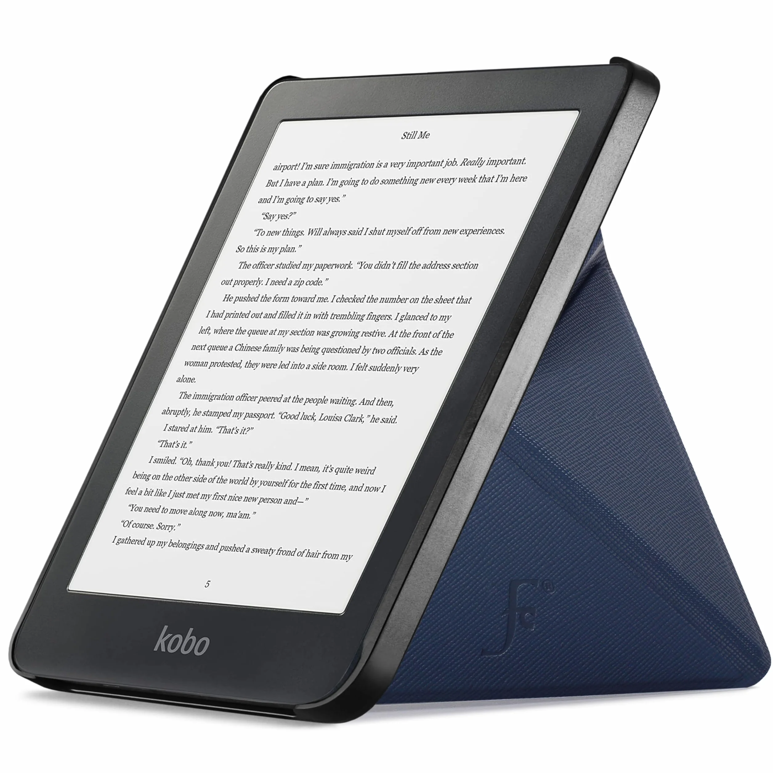 Forefront Cases Étui pour Kobo Clara HD (Modèle:2018) - Étui de Support Pliant (Style Pliable) - Mince et Léger, Fonction Automatique Veille/Réveil Intelligente Coque pour Kobo Clara HD - Bleu Foncé