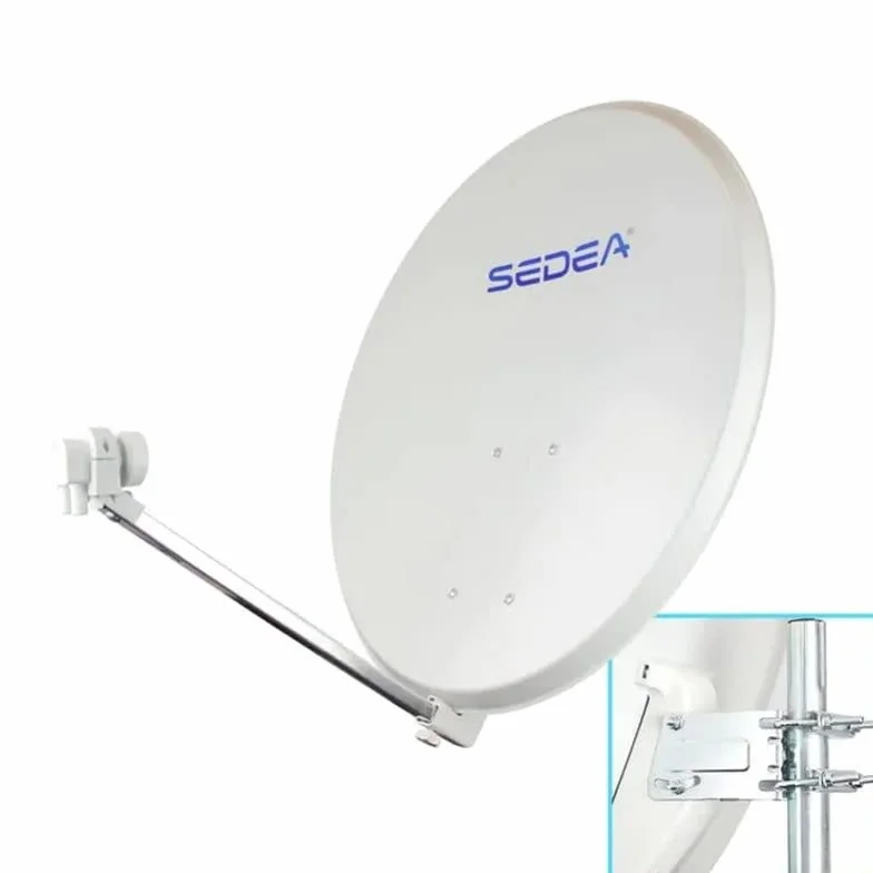 SEDEA Parabole Acier électrozingué Quick 85cm Lnb 2 Sorties