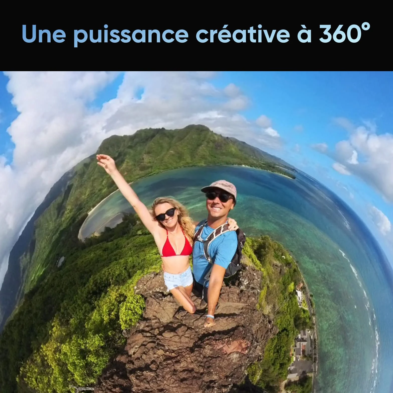 Insta360 X3 Caméra d'action 360° étanche 5,7K HDR Active 48MP 1/2" 72MP écran tactile 2,29"