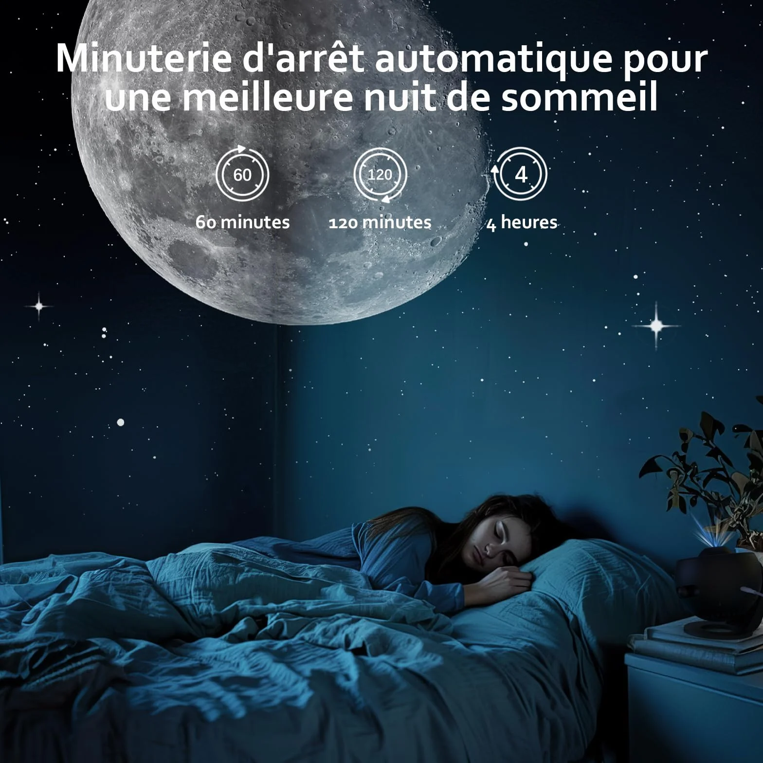 Projecteur Galaxie, Projecteur Ciel Etoile Planetarium Projector Veilleuse avec 3 Diapositives en Verre HD, Galaxy Projector Pro pour Enfant Adulte Chambre Cadeau