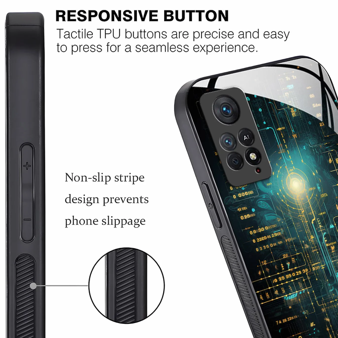 Coque Xiaomi Redmi Note 11 Pro Plus 5G Motif Abstrait Géométrique Arrière Verre Antichoc Cyberpunk