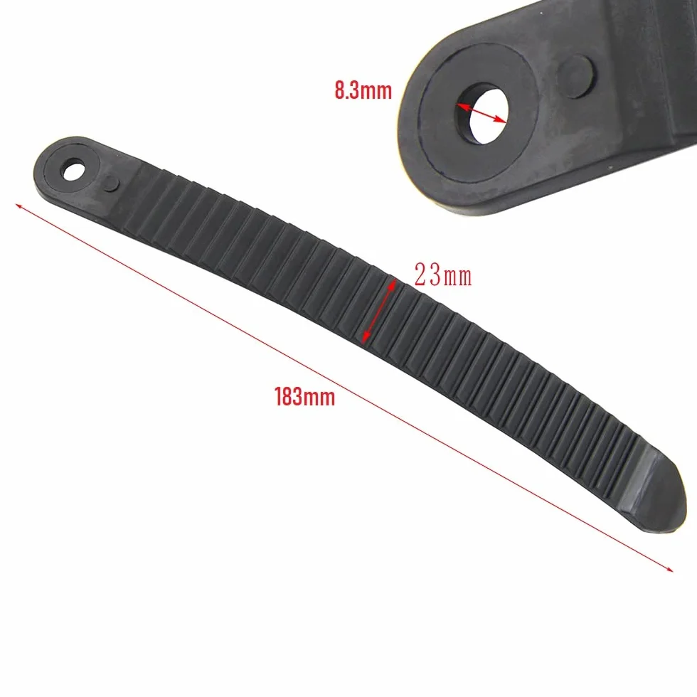 Fixation de snowboard UP100 7,2 pouces 183 mm Noir