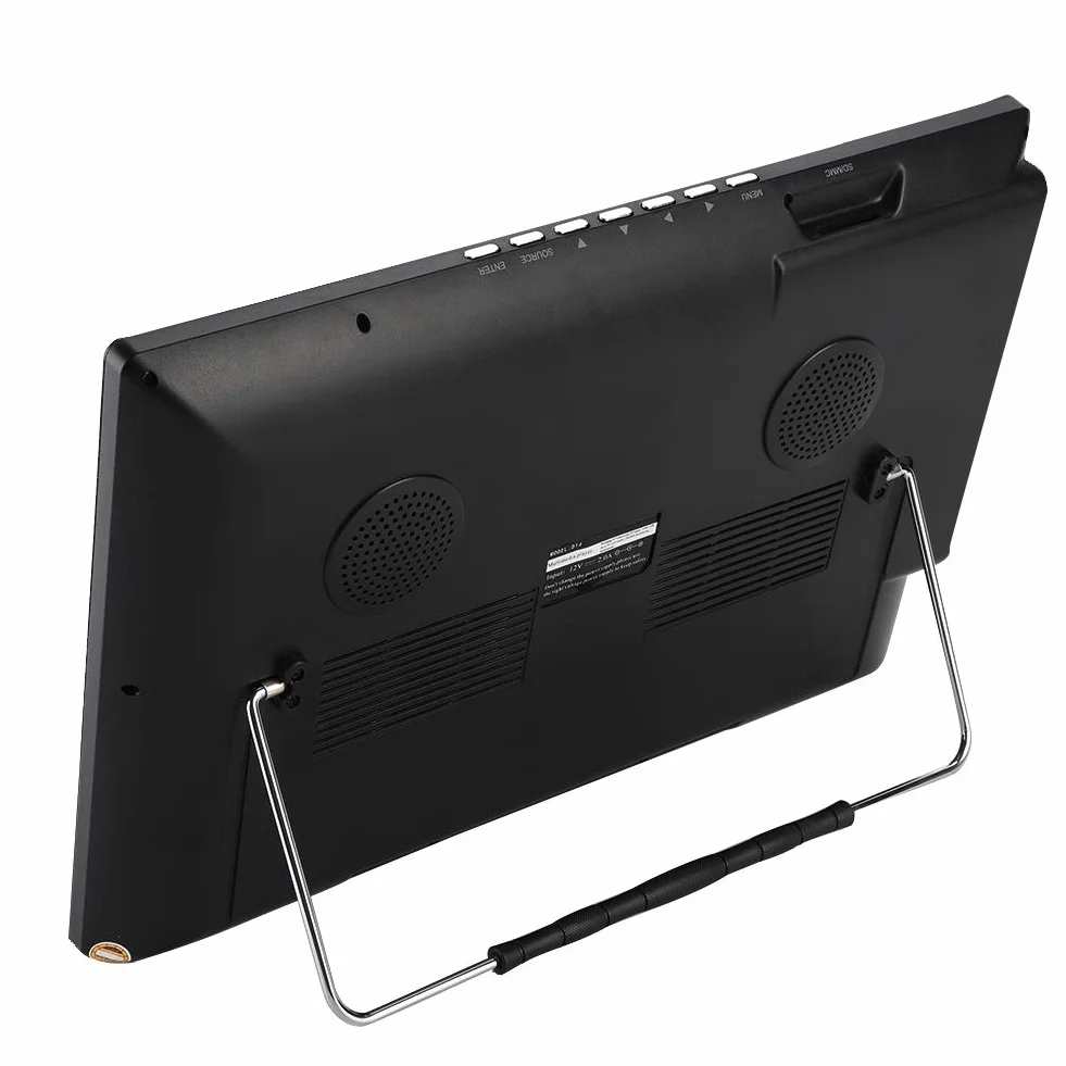 Portable Numérique 14 Pouces LED TV Rechargeable - Écran LCD, Enregistreur HD 1080P, Analogique/Numérique Avec Ports USB, HDMI, VGA