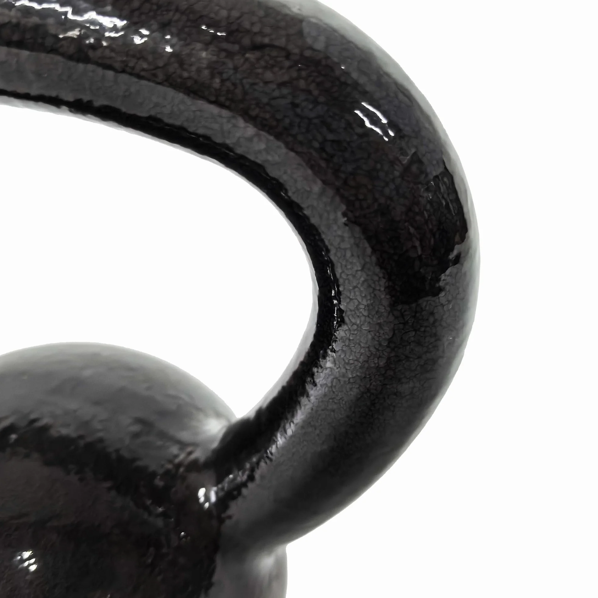 Amazon Basics Kettlebell Poids d'Entraînement en Fonte Poignée Large Texturée Noir
