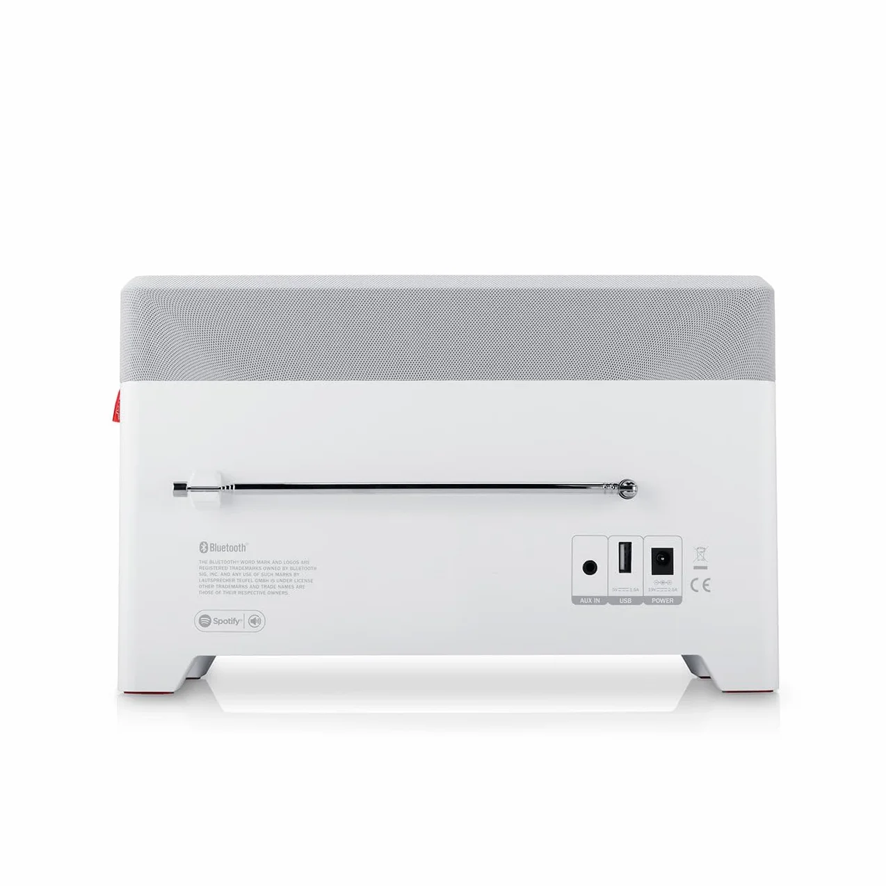 Teufel Radio 3Sixty Enceinte Radio Internet, WiFi et Bluetooth, FM/Dab+, Son à 360 degrés avec subwoofer intégré (Blanc)