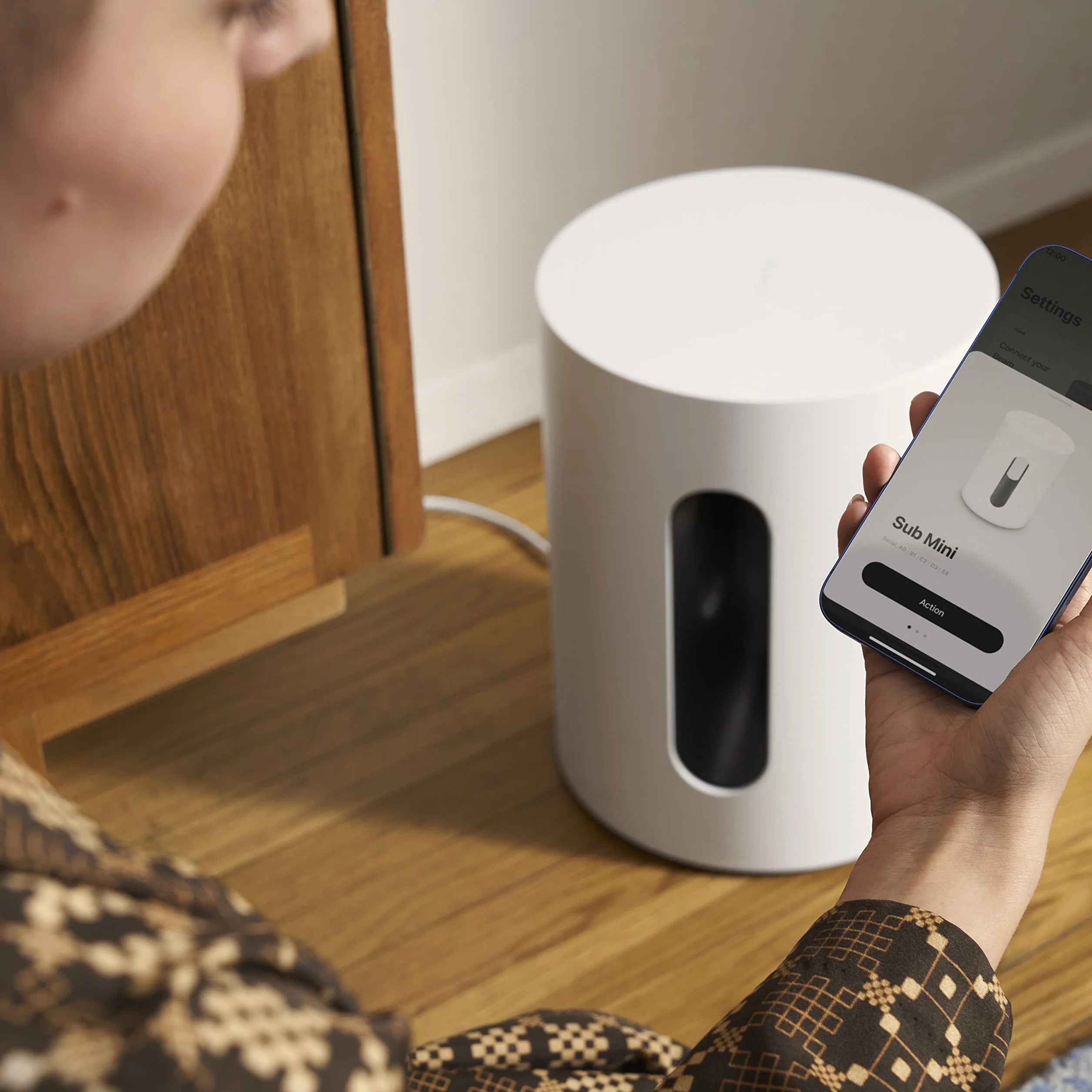 Sonos Sub Mini Caisson de Basses sans Fil Compact Noir