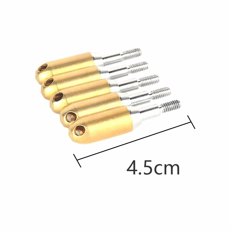 Sarini Têtes de tir à l'arc pointe de flèche sifflante en cuivre 6 pièces diamètre intérieur 6,2 mm