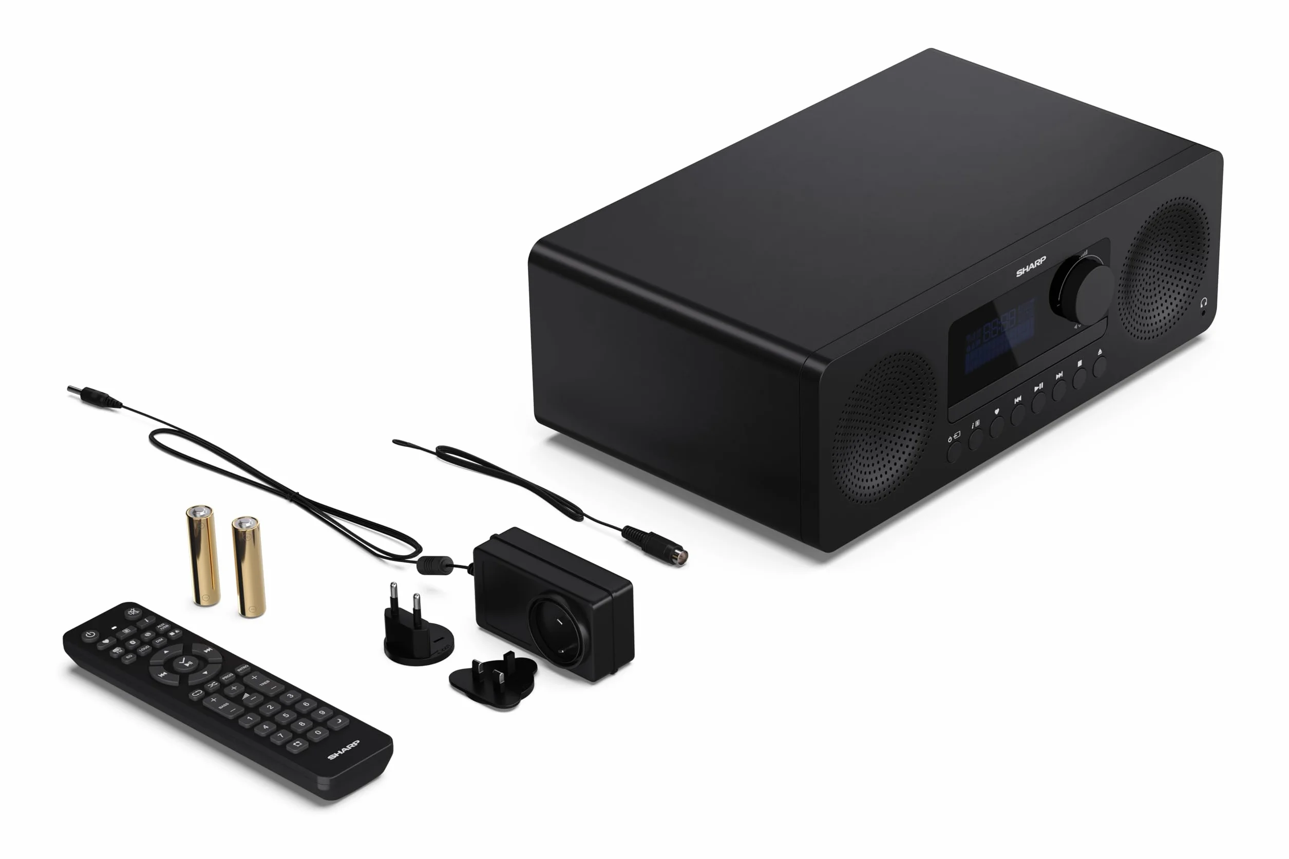 SHARP XL-B720D(BK) Tokyo All in One Sound System Radio Dab Dab+ FM Bluetooth CD MP3 USB Casque 60 W Noir
