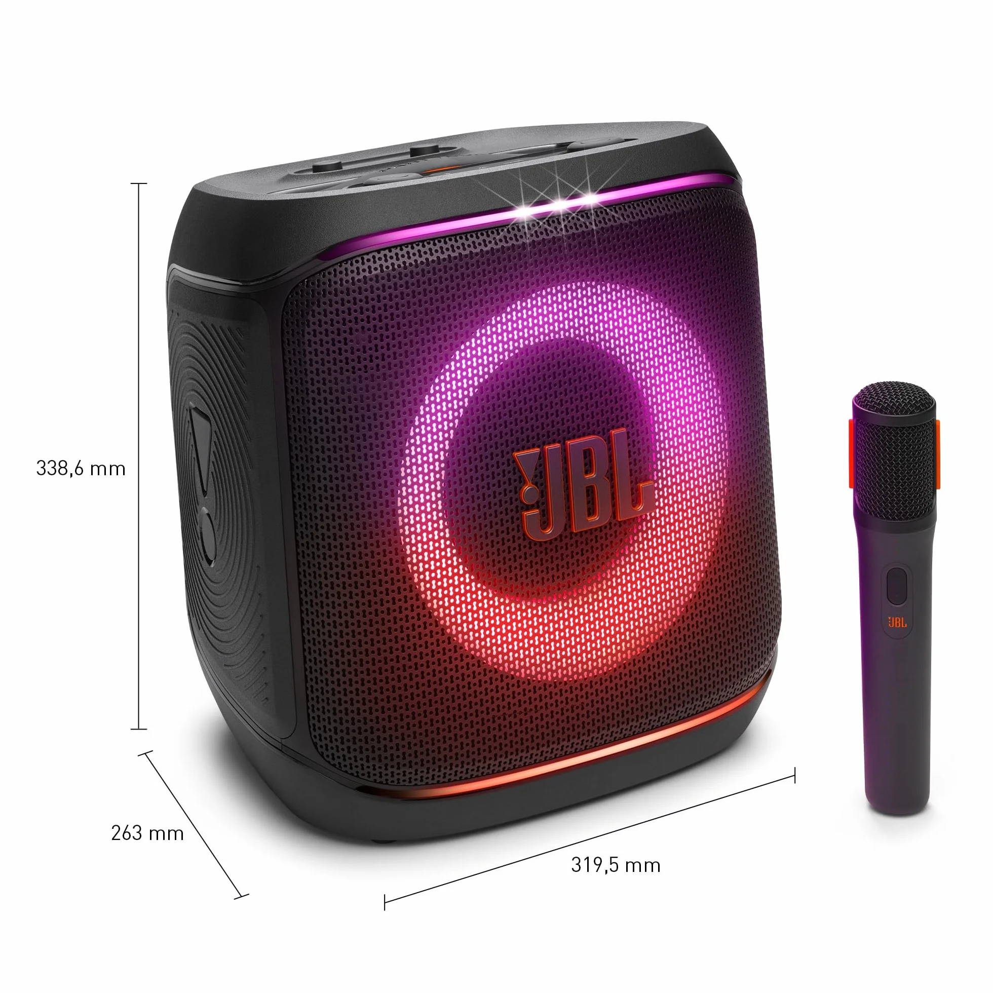 JBL Partybox Encore 2, Enceinte Bluetooth sans fil, 15 h autonomie, IPX4, Son JBL Pro, noir