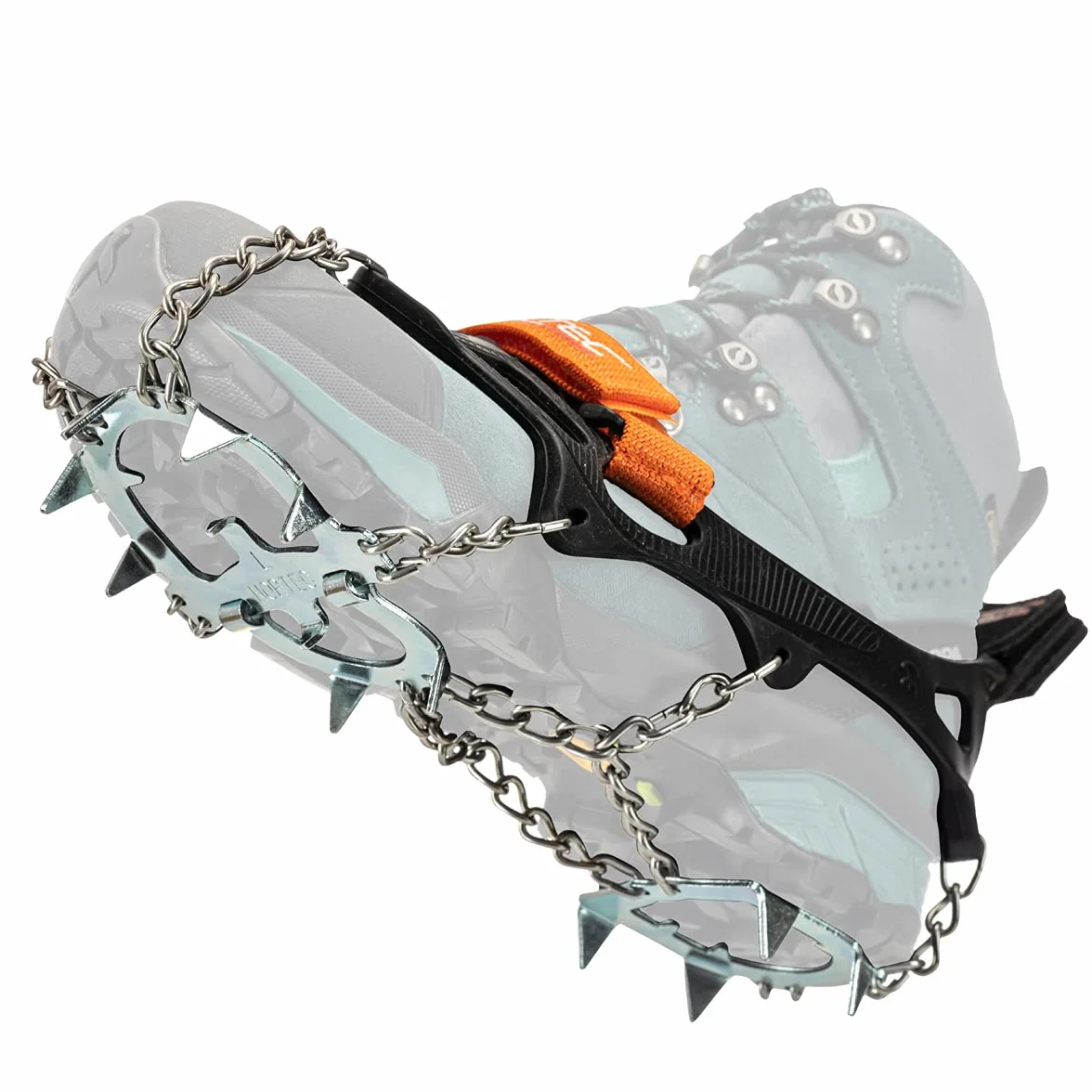 Nortec Crampons ALP 2.0 Micro Crampons Légers pour Chaussures Winter Trekking Glace Neige
