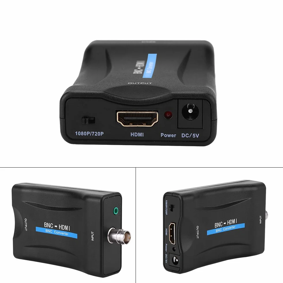 FOSA Moniteur de Surveillance HD 1080P BNC vers HDMI Convertisseur