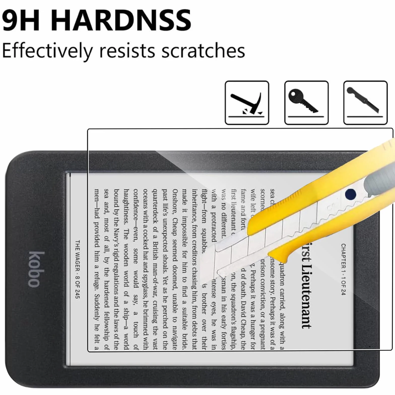 Coque pour Kobo Clara Colour/Clara BW + [2 Pièces] Verre Trempé, [Antichoc] Souple Silicone Transparente Protection Étui, Ultra Mince [Anti-Rayures] Housse Case Cover pour Kobo Clara Color