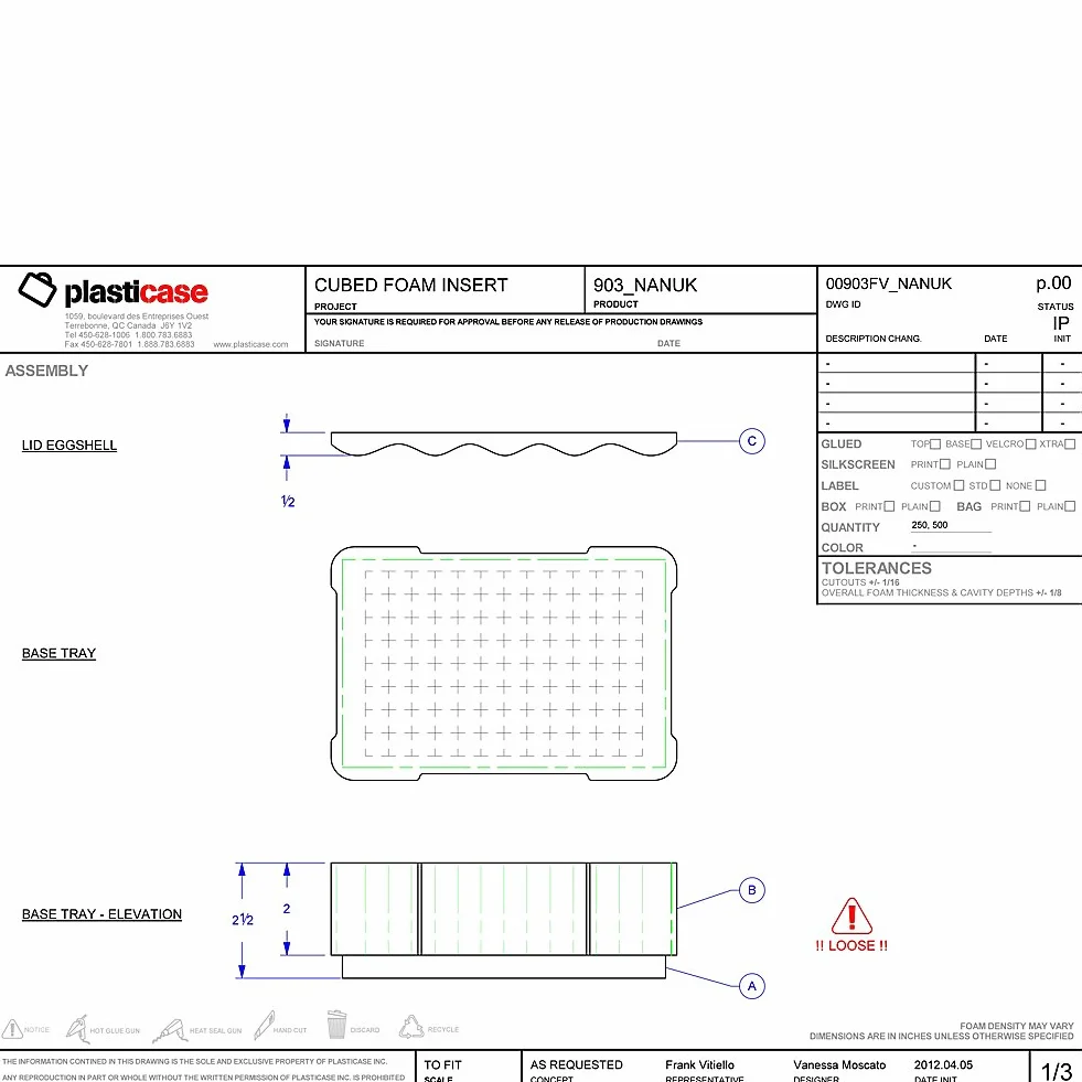 Nanuk 905 Coque rigide étanche avec insert en mousse Vert citron