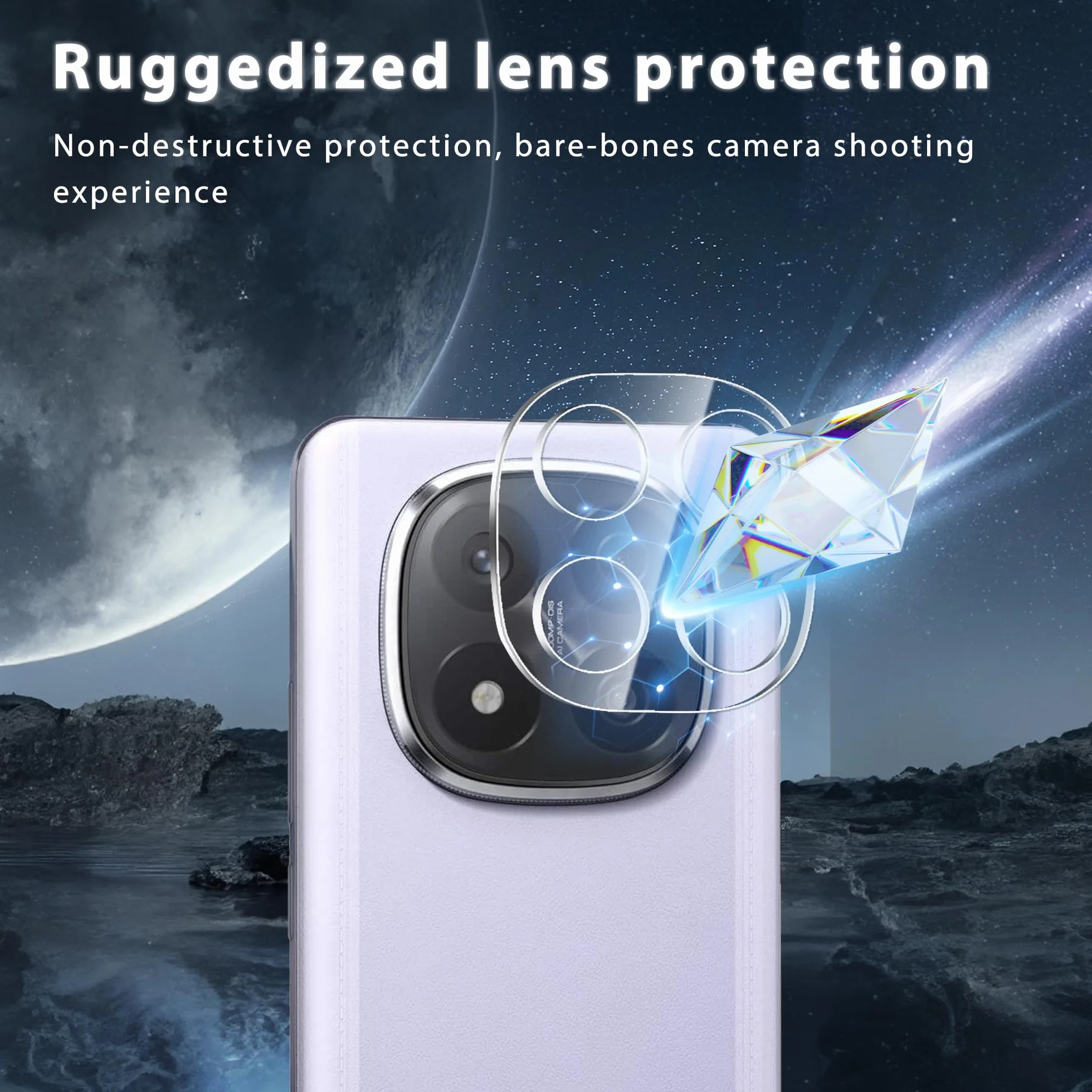 2 Pièce Verre Trempé pour Xiaomi Redmi Note 14 Pro Plus / 14 Pro+ 5G, 2 Pièce Caméra Protection, Déverrouillage d'empreintes digitales, 9H Dureté, Ultra HD, Protection pour Redmi Note 14 Pro Plus 5G