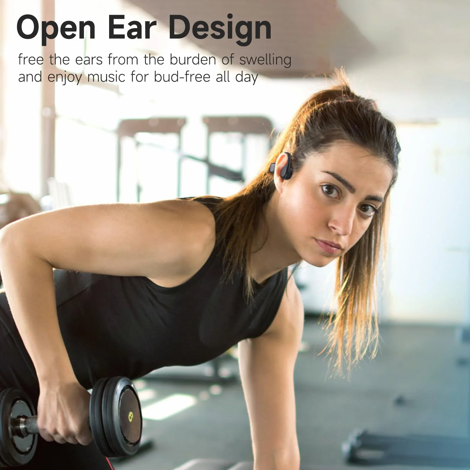 IFECCO Casque Conduction Osseuse Bluetooth 6.2 - Écouteur Conduction Osseuse Oreilles Ouvertes avec Micro,IPX5 Étanche Ecouteurs Osseux pour Cyclisme,Course à Pied Sport