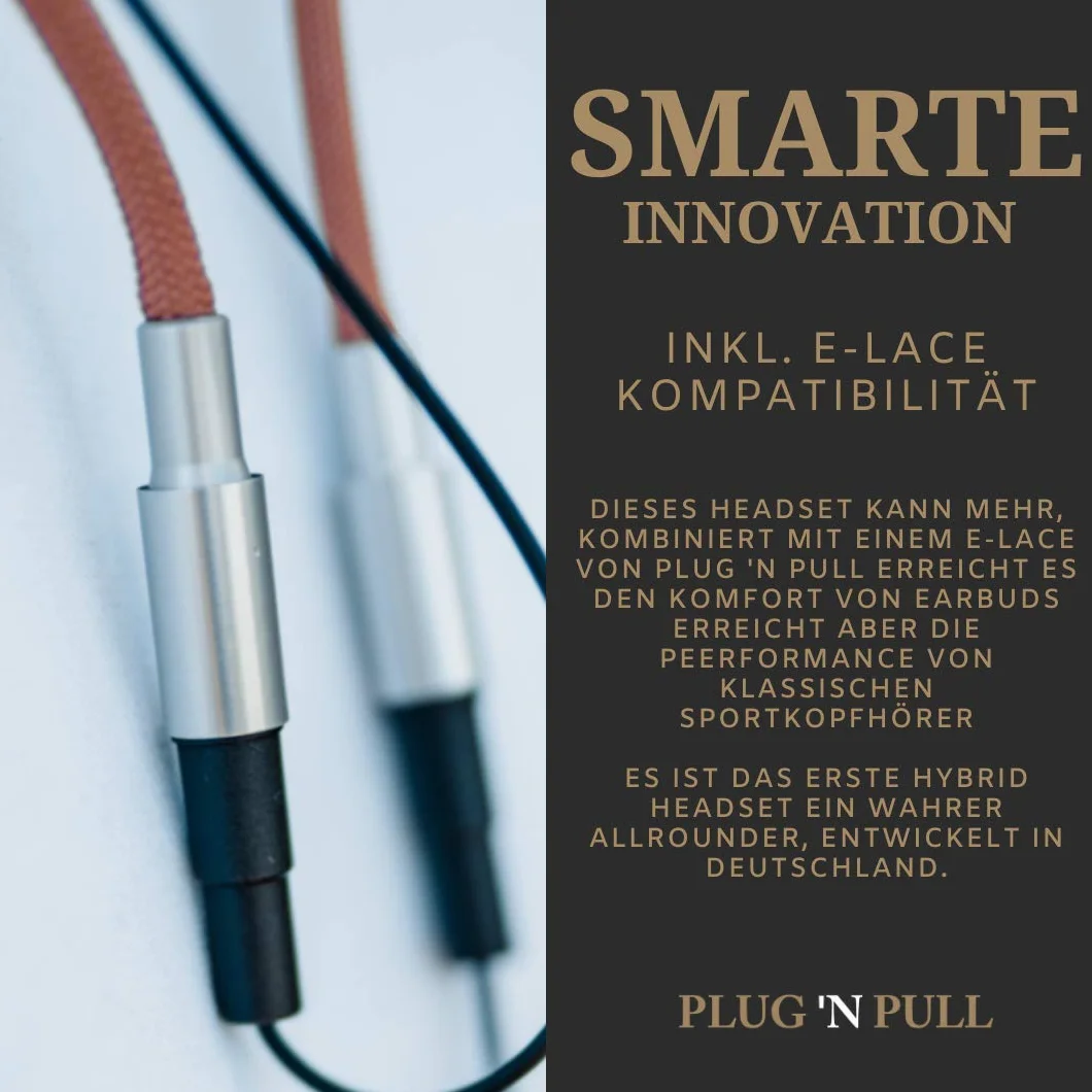 PLUG 'N PULL Écouteurs intra auriculaires sans fil Bluetooth 5.0 avec micro, 15 heures d'autonomie, microphone avec réduction de bruit, idéal sport, résistant à la transpiration, fixation magnétique
