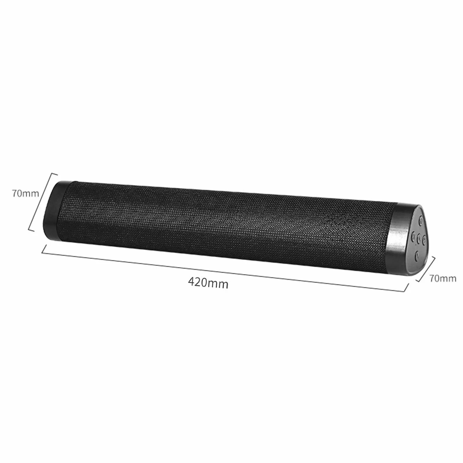 Barre de Son Bluetooth 17 Pouces, Haut-Parleur sans Fil avec Caisson de Basses intégré, pour PC TV