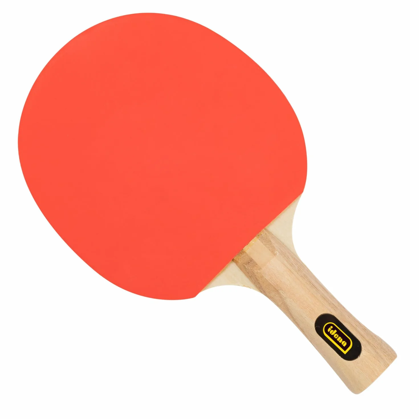 Idena Raquette de Ping-Pong Training Manche Bois Caoutchouc Rouge Noir Débutants