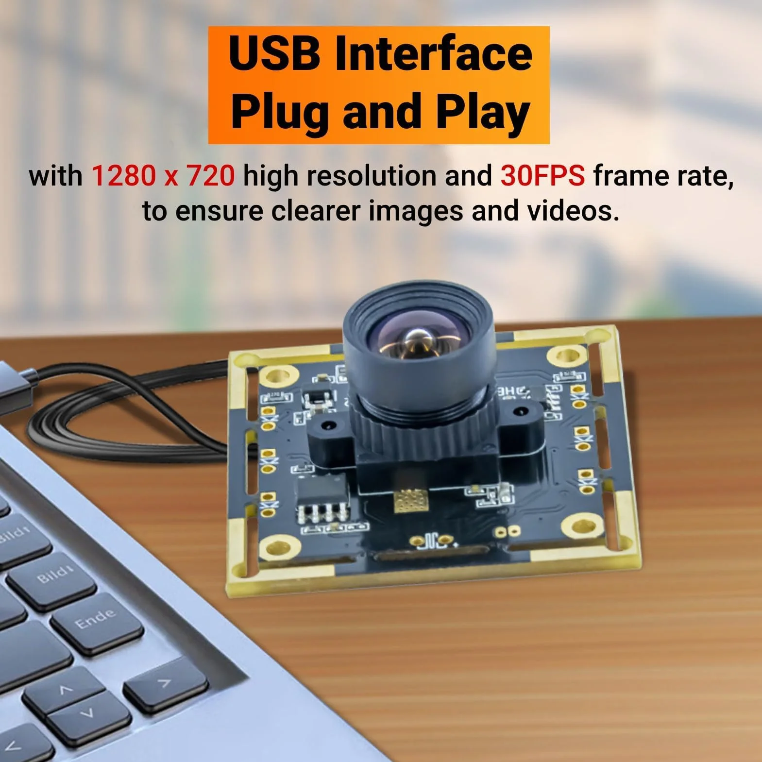 Module de Caméra intégré 1MP 1280x720 OV9732 pour Systèmes de Surveillance de sécurité
