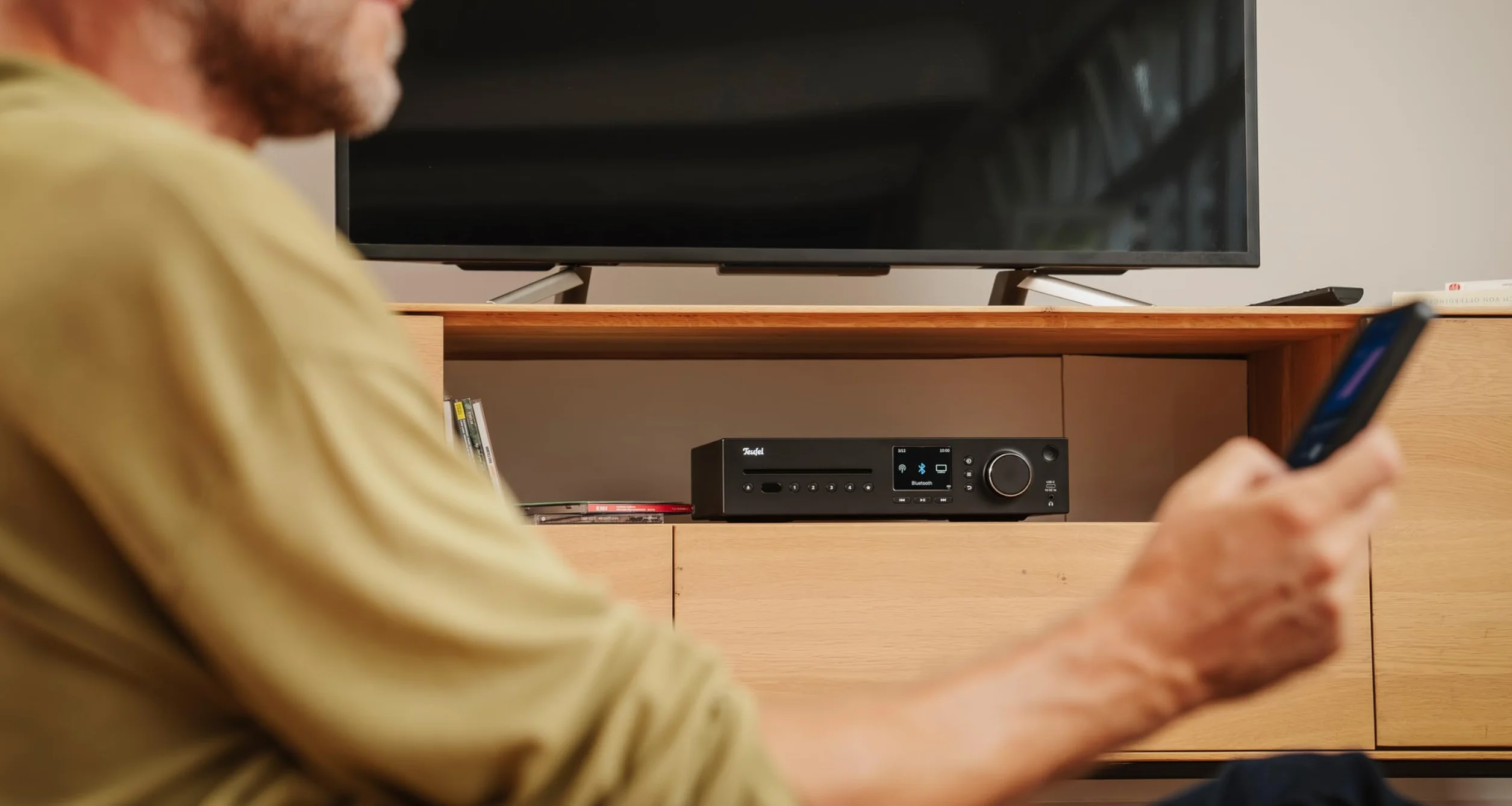 Teufel Ultima 20 KOMBO 3 SE Chaîne HiFi Stéréo Bluetooth CD WiFi Radio DAB+ USB Noir