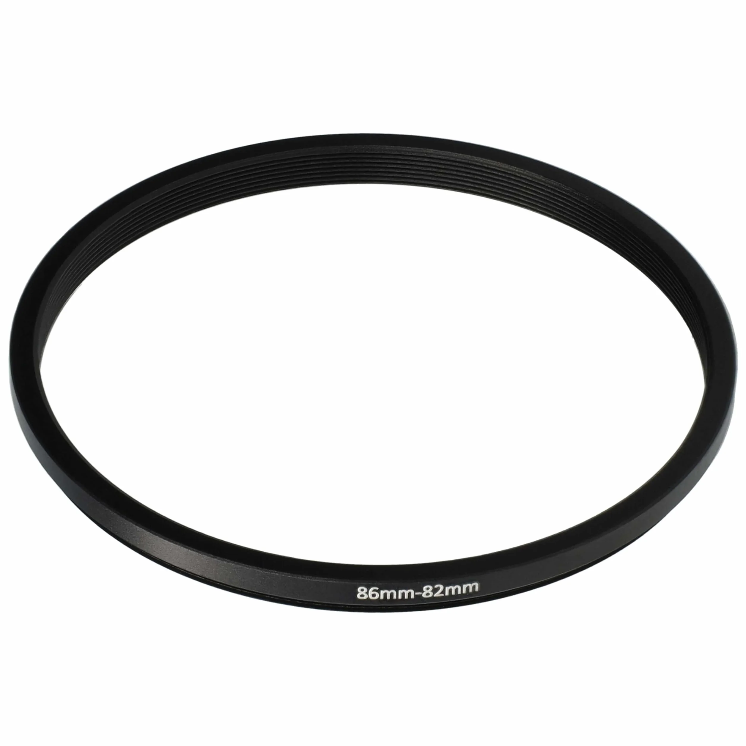 vhbw Bague d'adaptation Step-Down 86 mm vers 82 mm pour Appareil Photo - Réducteur, métal Noir